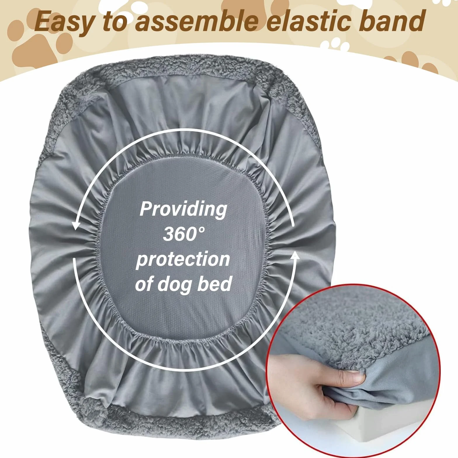 Rivestimento di ricambio per cuccia per cani, materasso di ricambio per cani, morbido rivestimento in peluche, 91 x 68 cm, ricambio per letto per cani, in spugna scamosciata, per casse dei cani, pad