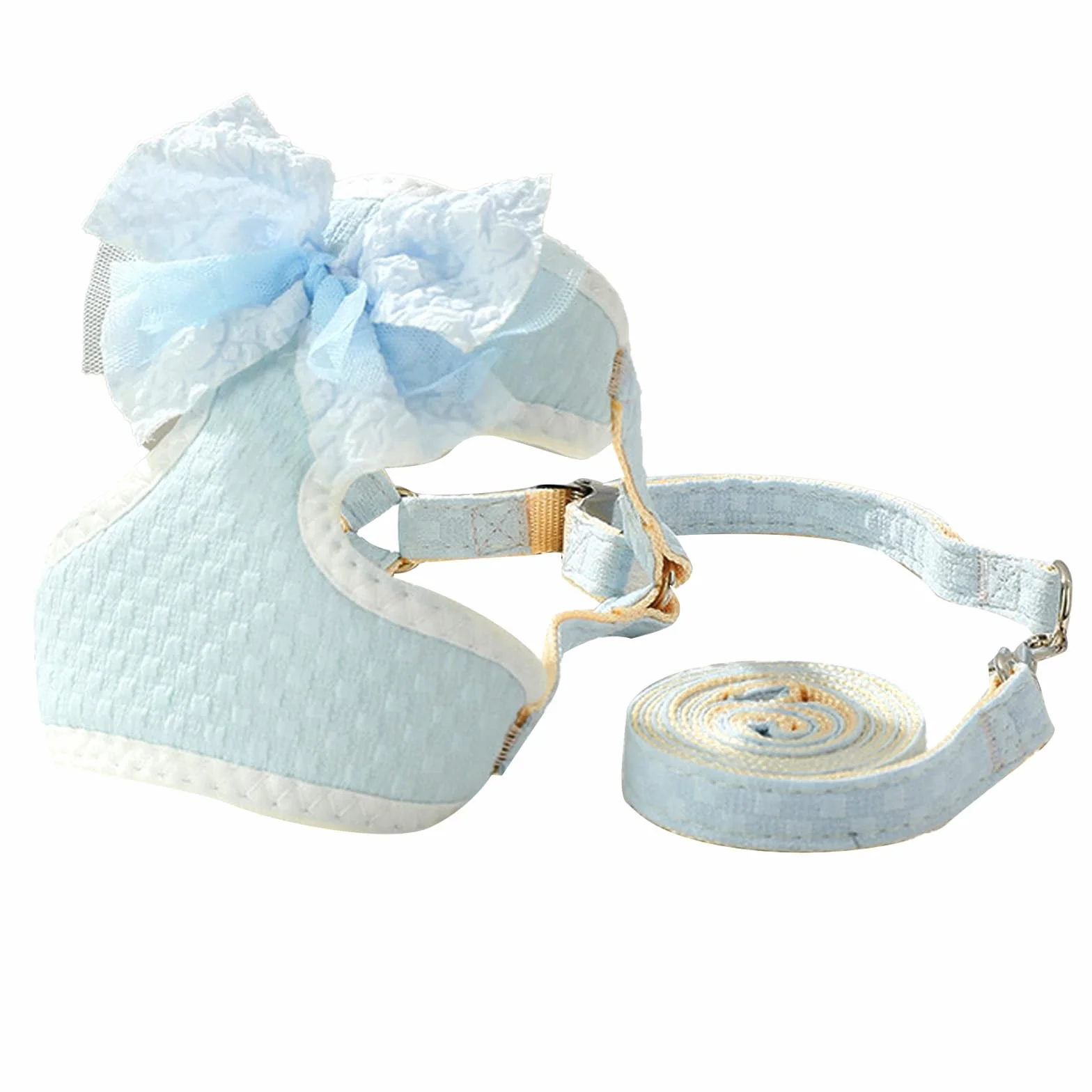 Pettorina Gatto con Guinzaglio Blu Regolabile Imbracatura per Gatti Cuccioli Taglia Piccola
