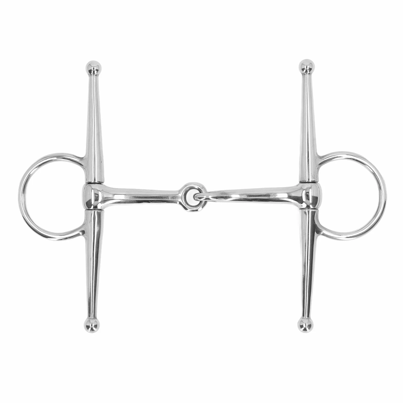 Filetto per cavallo da 125 mm Filetto a bocca di cavallo Filetto a guancia piena Filetto ad anello in acciaio inossidabile Fattoria Punta snodata per cavallo Punta a filetto Filetto per cavallo Gag Sp