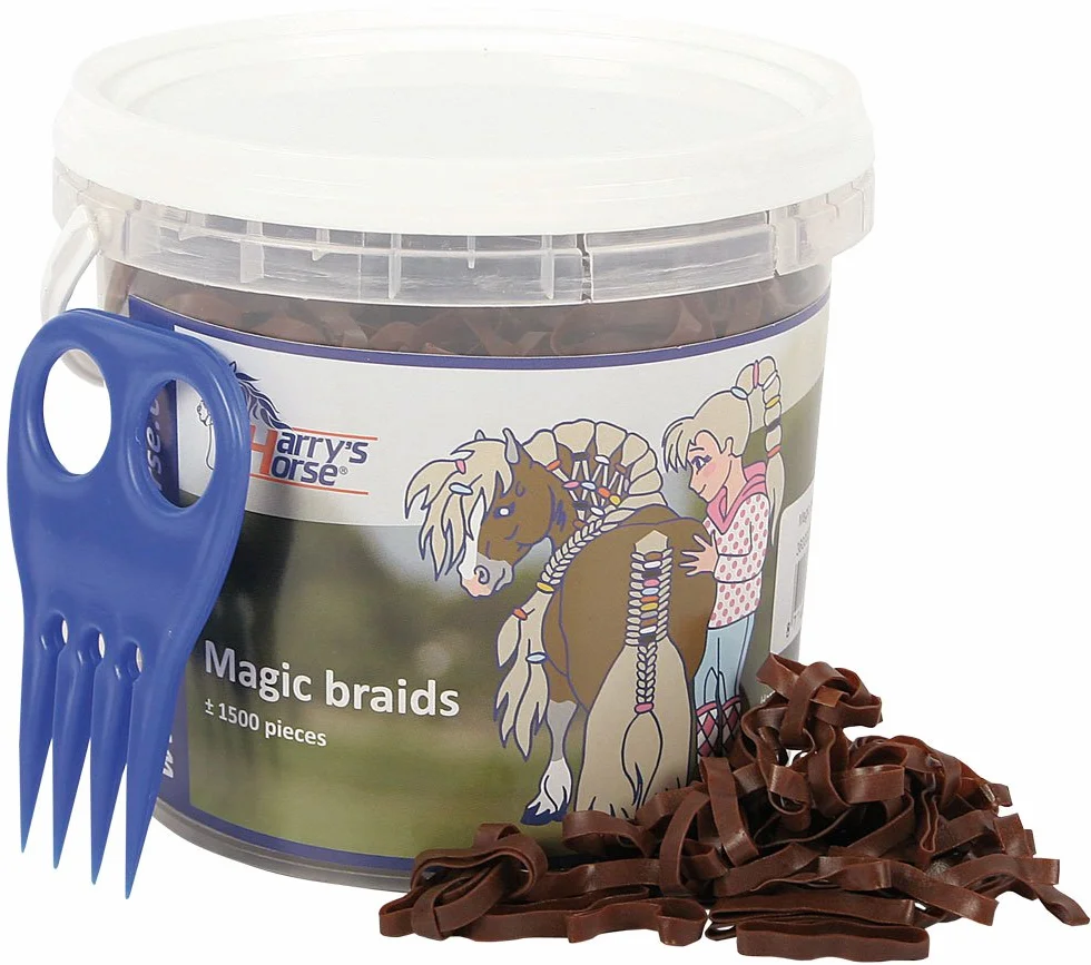 Harry's Horse 36000203-03 Magic Braids - Secchio, Colore: Marrone