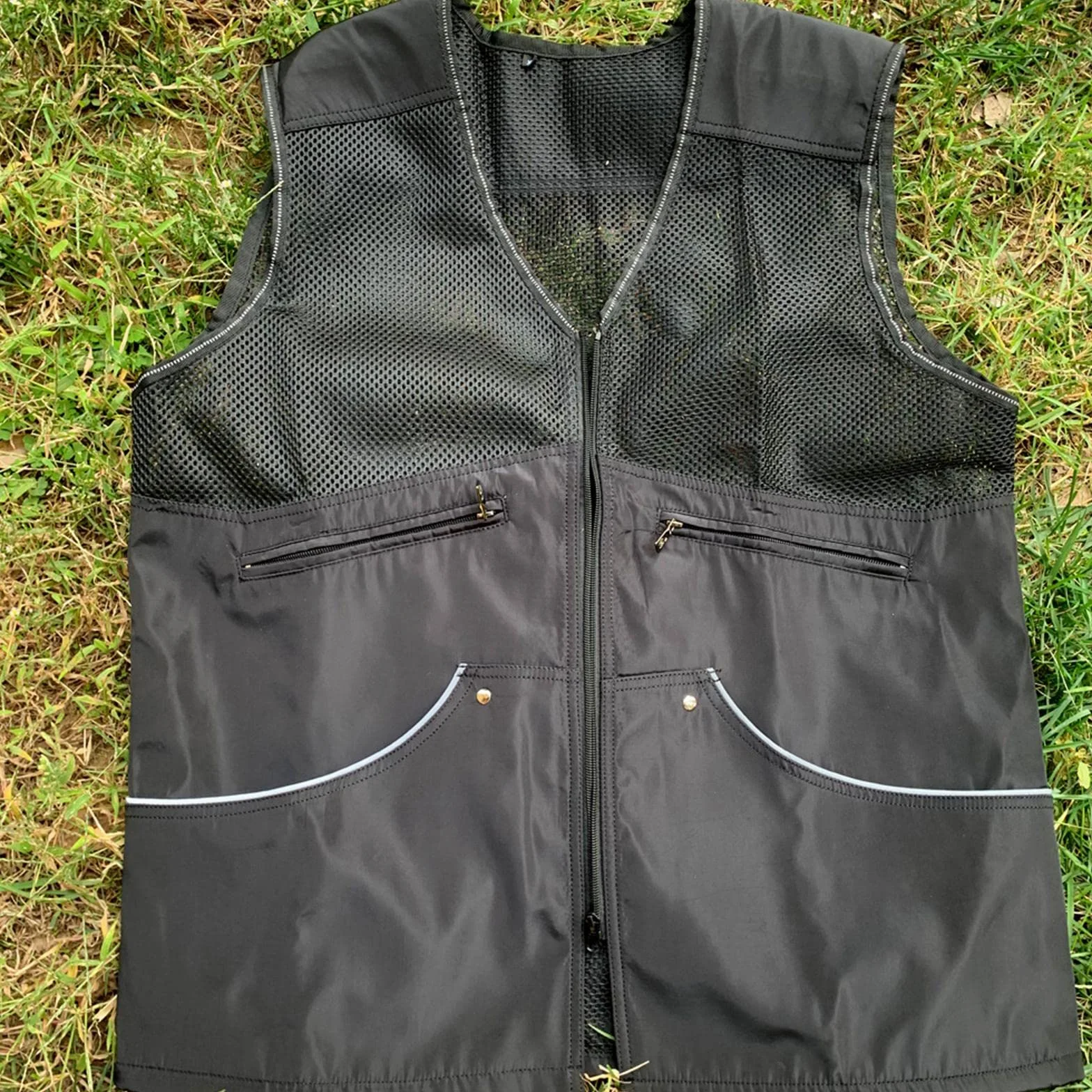 Gilet da addestramento per Cani per conduttori Pratico Gilet da Pesca Giacca da addestramento per Cani per addestramento all'obbedienza di agilità per, Nero, XL