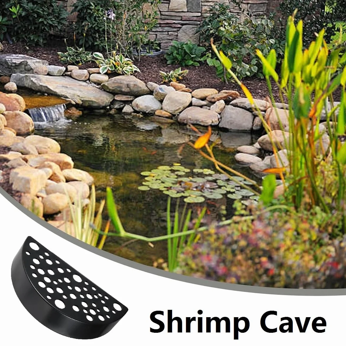 Tunnel per Acquario Grotta Gamberetti,Acquario Gamberetti Allevamento Cave,Accessori Decorazione per Acquari,Nascondiglio per Gamberetti E Piccoli Pesci per Acquario Grotta Tunnel E Gamberetti