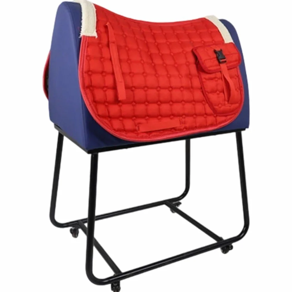 Sottosella Dressage Imbottito in Pile Trapuntato Inglese con Tasche