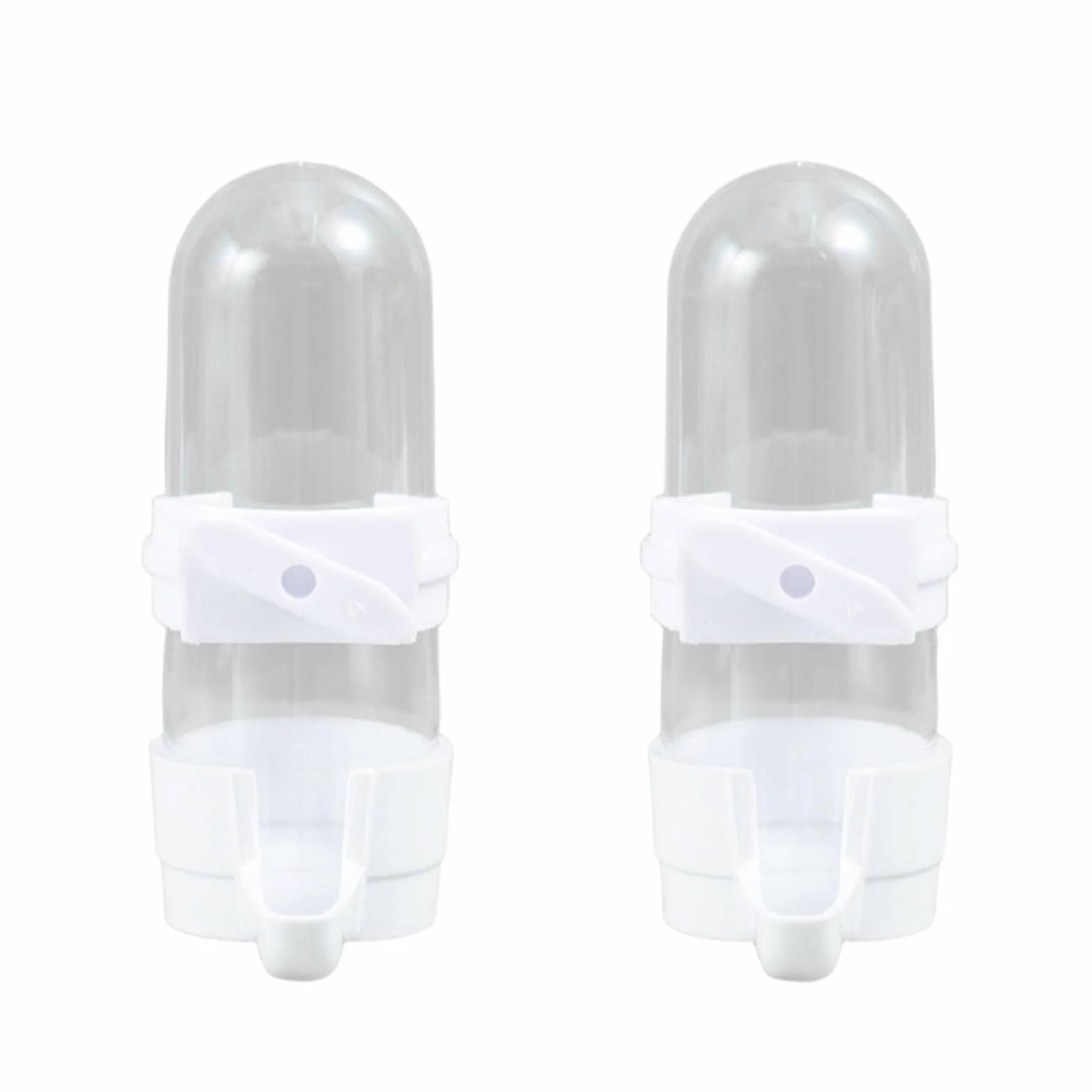 Dosatore d'acqua per uccelli, 2 bottiglie automatiche da 90 ml, per gabbia, pappagalli, in plastica, per pappagalli, accessori per pappagalli, per pappagalli, ecc