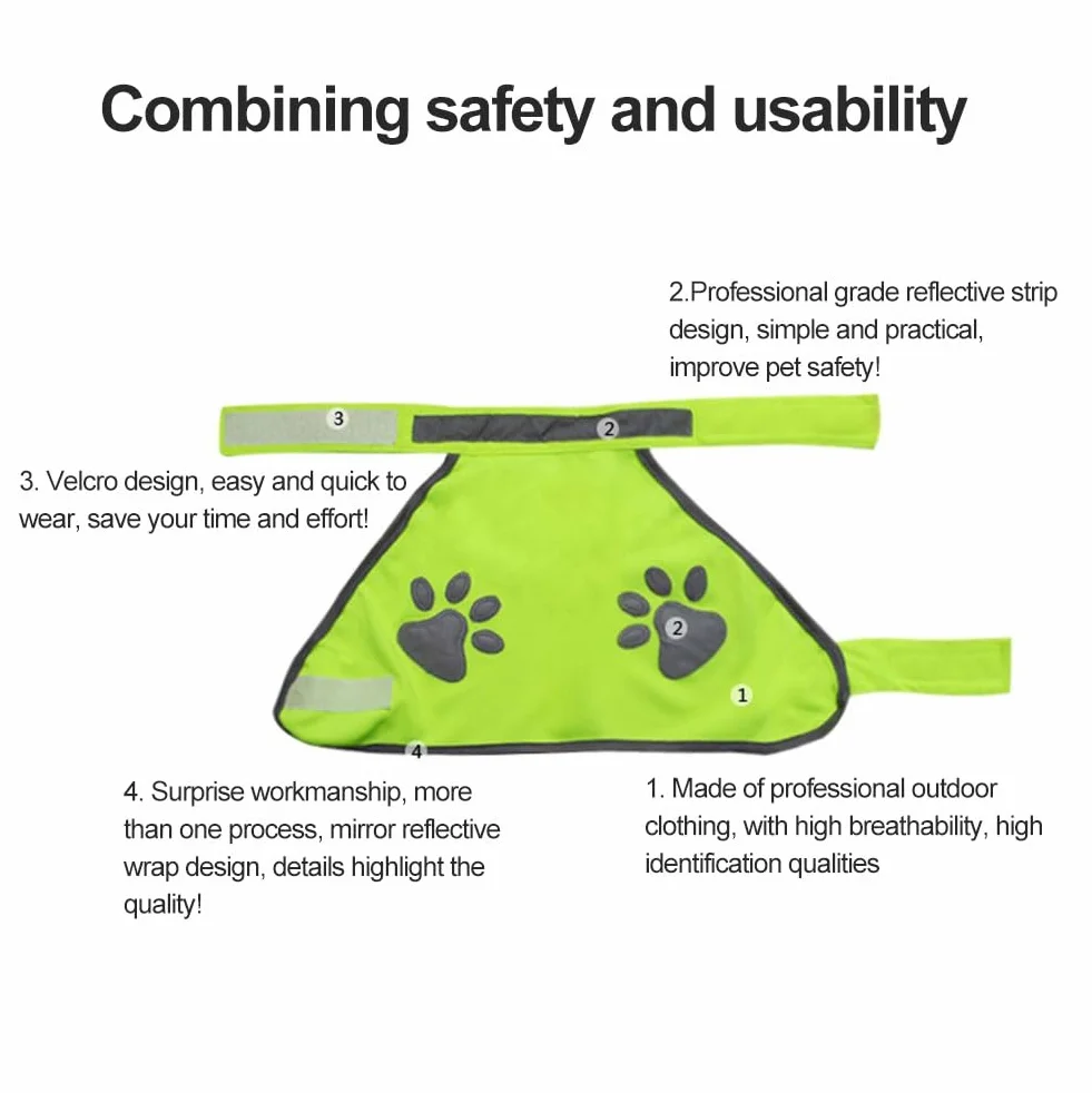 Gilet Catarifrangente per Cane,Sicurezza Maglia del Cane,Dog Giubbotto Riflettente di Sicurezza,Costume Riflettente per Cani,Per Cani Mantiene Vostro Visibile Sicuro Auto Incidenti Da Caccia(XL)