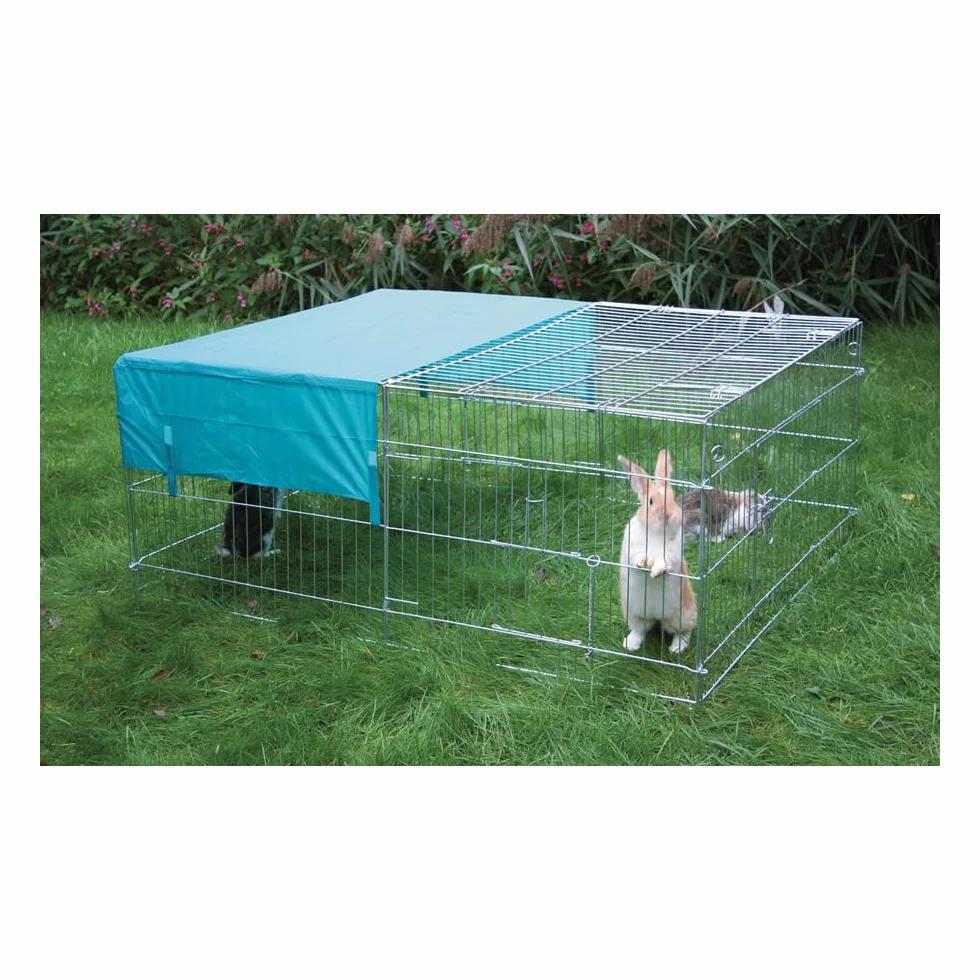 Kerbl Pet Recinto 144 x 112 x 60 cm zincato con protezione solare