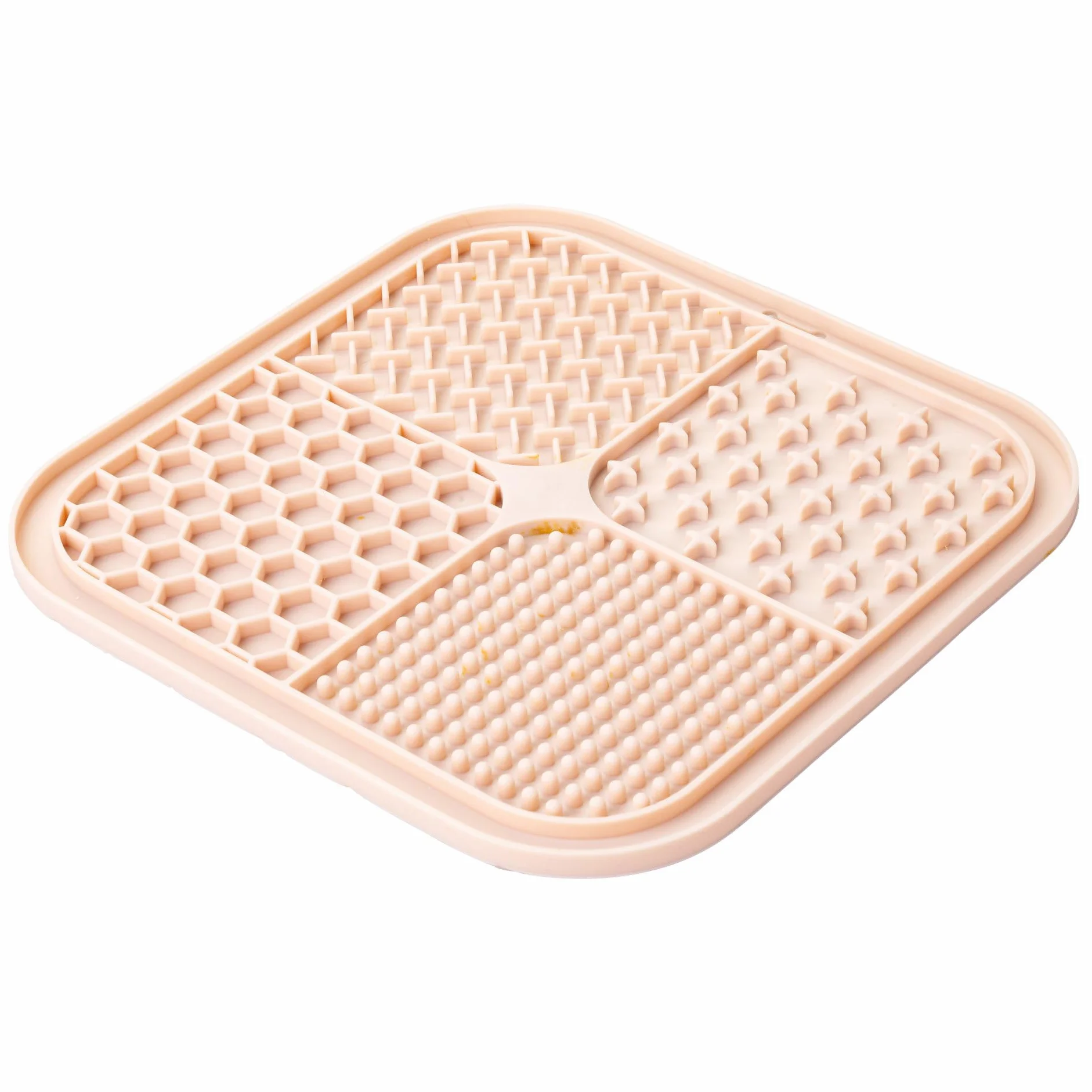 Fackelmann Tappetino lecca-cibo in silicone antiscivolo, per alimentazione lenta e digestione sana per cani e gatti, lavabile in lavastoviglie, riutilizzabile, slow feeder, gioco interattivo