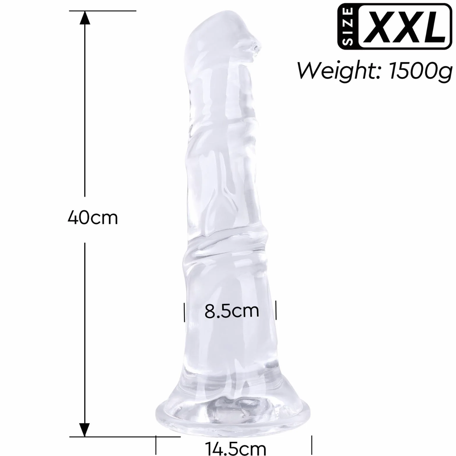 GAOSJX Cavallo, la Base Forte è Facile da Usare(Transparent,XXL)