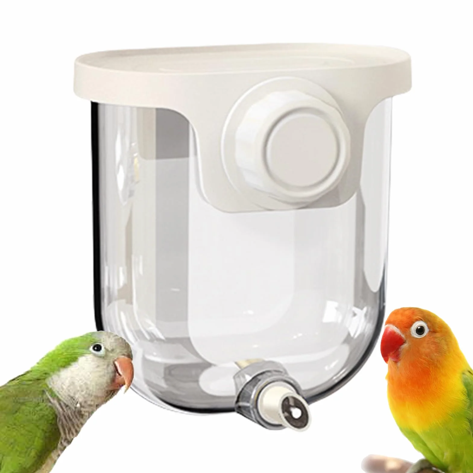Abbeveratoio da Gabbia | Abbeveratoio Automatico Per Pappagalli Senza Gocciolamento Da 330ml | Dispenser Acqua per Gabbie,Per Canarini ni Cocorite Inseparabili Calopsite