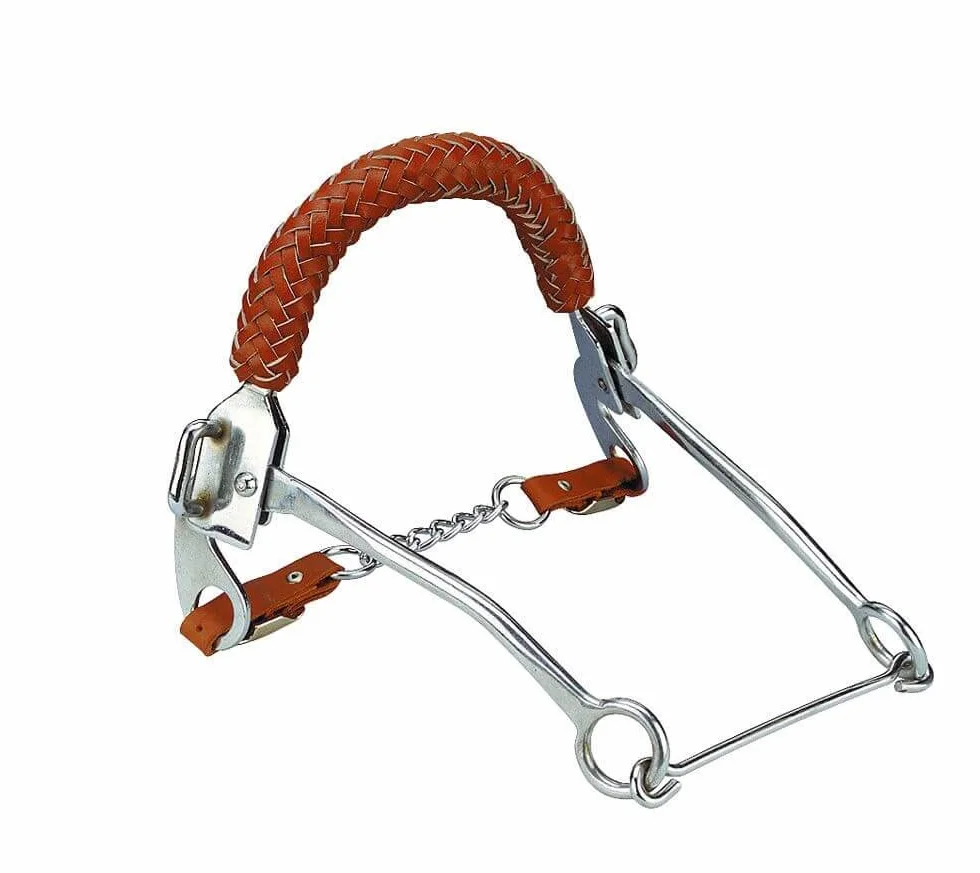 hackamore con geflochtenem naso cinghia