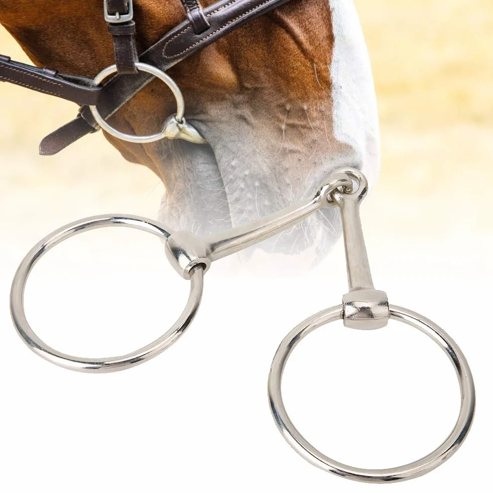 Filetto ad Anello, Filetto per Cavallo, Acciaio Inossidabile per Un Uso prolungato