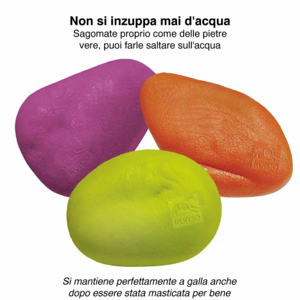 Kurgo - Gioco da Riporto per Cani adatto al Gioco in Acqua, con Struttura Resistente, Elementi Galleggianti, Colori Vivaci e Materiale Non Tossico - Confezione da 3