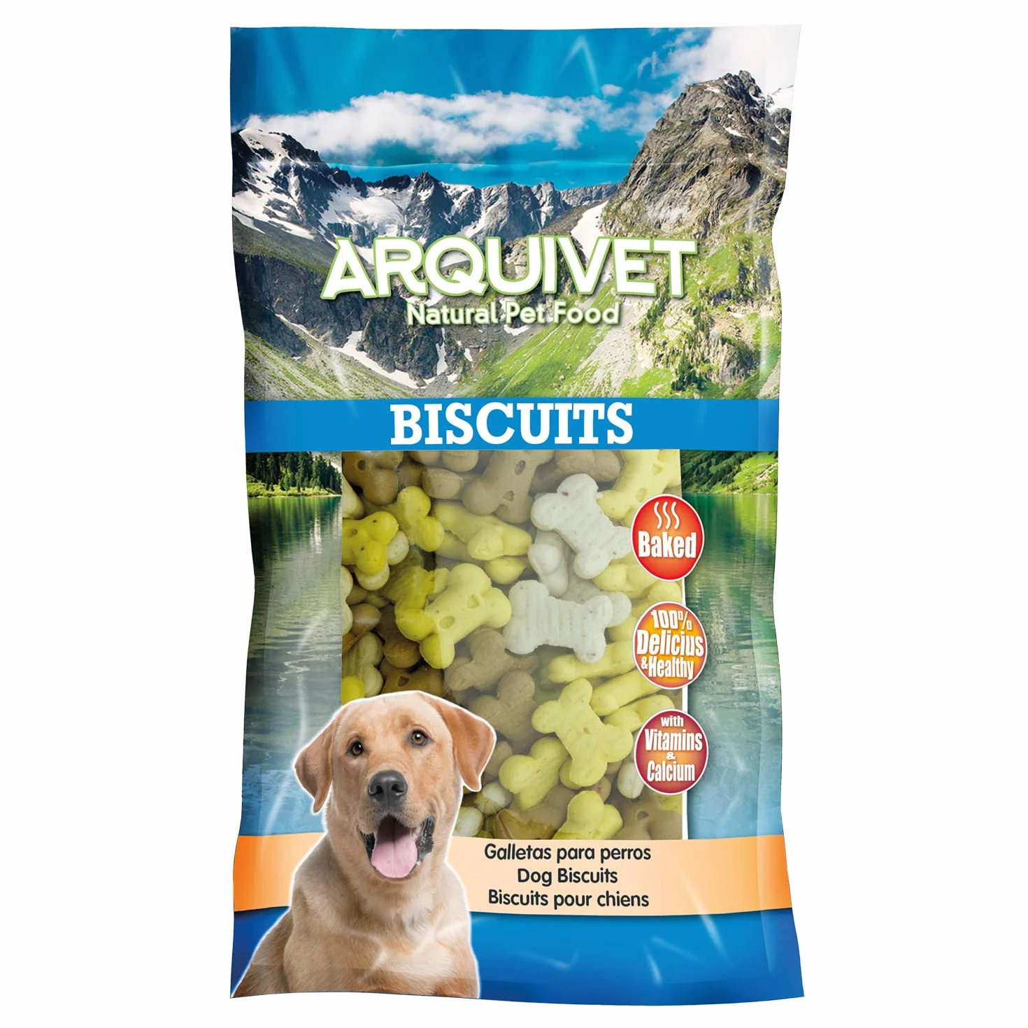 ARQUIVET Biscotti per cani Mini ossa alla vaniglia - 200 g - Snack per cani