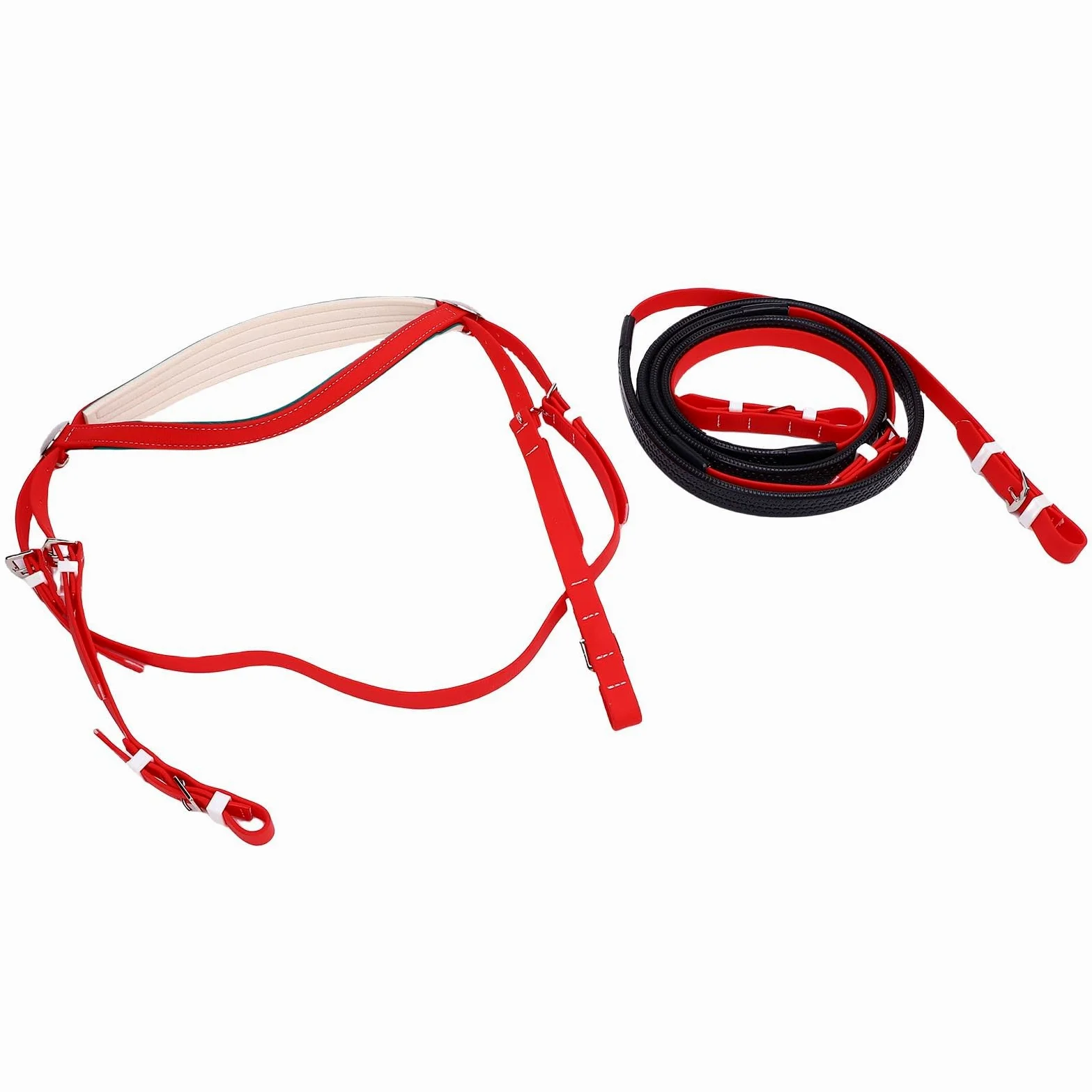 Capezza Equina in Nylon e Pelle PU in PVC, Copricapo per Cavallo dalla vestibilità Comoda, Controllo sui Movimenti Virata Equina, Ideale per Competizioni, Allenamento Quotidiano e Lezioni di