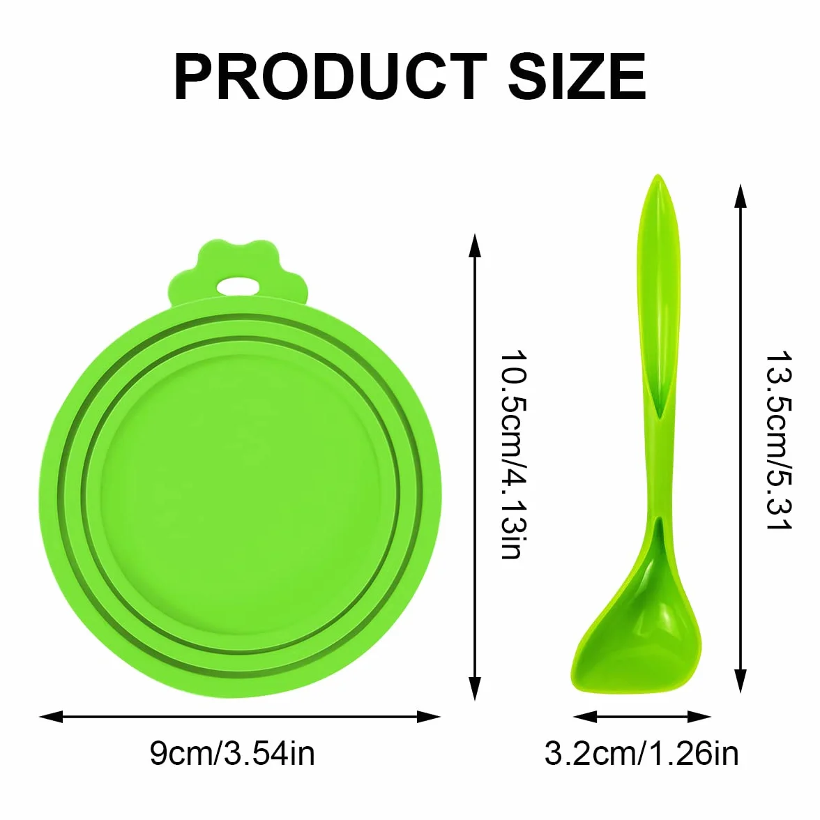 4 Pezzi Coperture per Lattine per Animali, Ucoperchi Universali in Silicone per Barattoli di Latta per Cani e Gatti Coperchi con 2 Cucchiai per la Conservazione del Cibo per Cane e Gatto