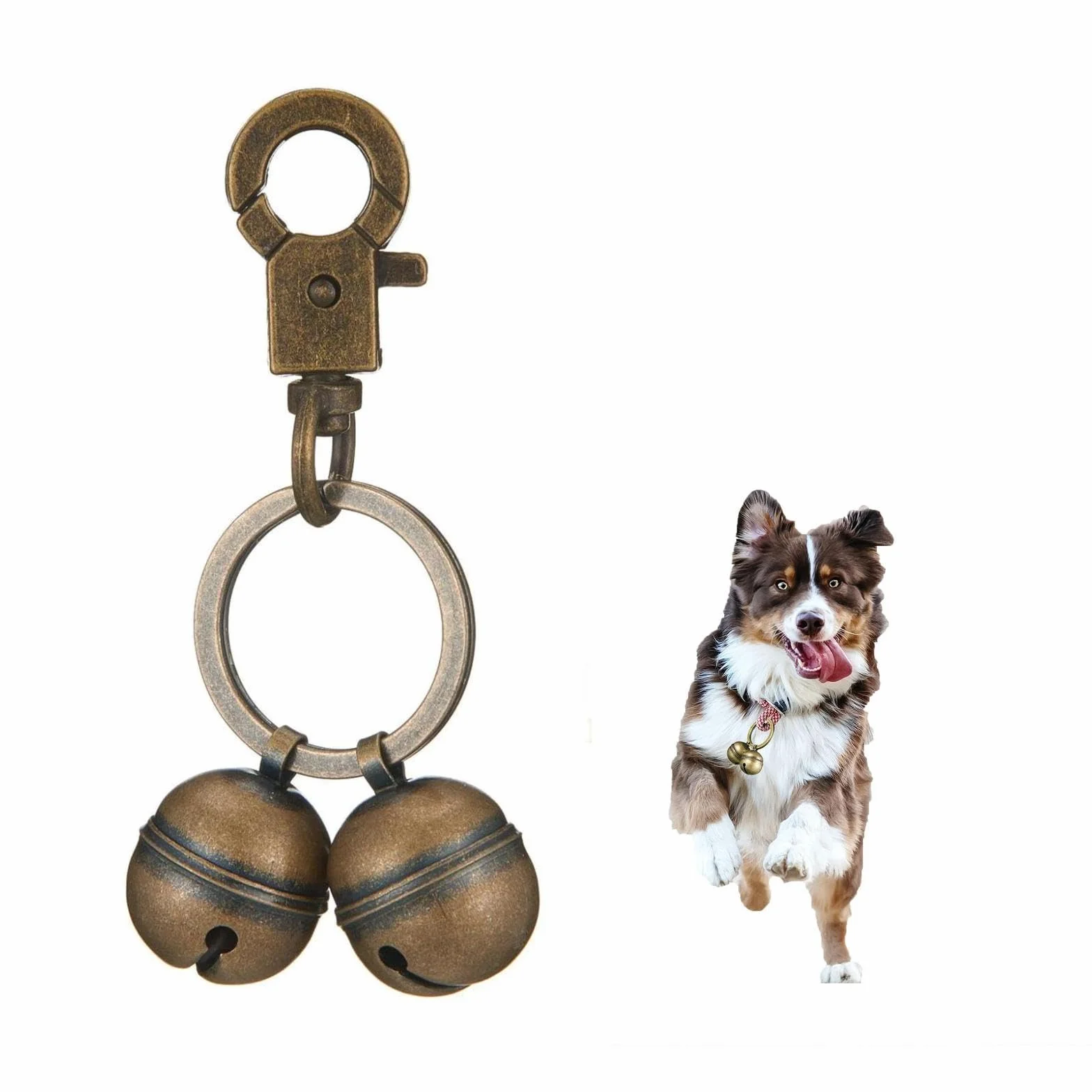 Campanelli Extra Rumorosi per Cani e Gatti, Campanello Extra Forte per Collare con Chiusura a Moschettone Girevole, Pet Campane per Collare Campana Pendente