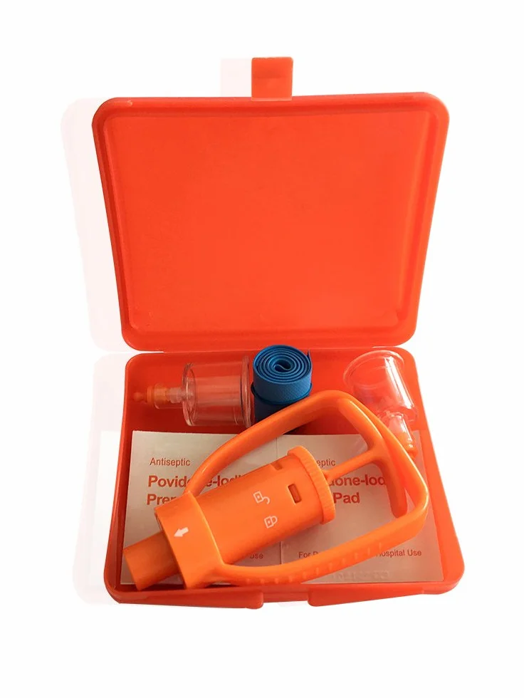 Kit con pompa aspirante per rimozione del veleno, contro morsi e punture di serpenti, insetti, vespe, api, utile per campeggio all'aperto, escursionismo, eventi, avventura, #29011