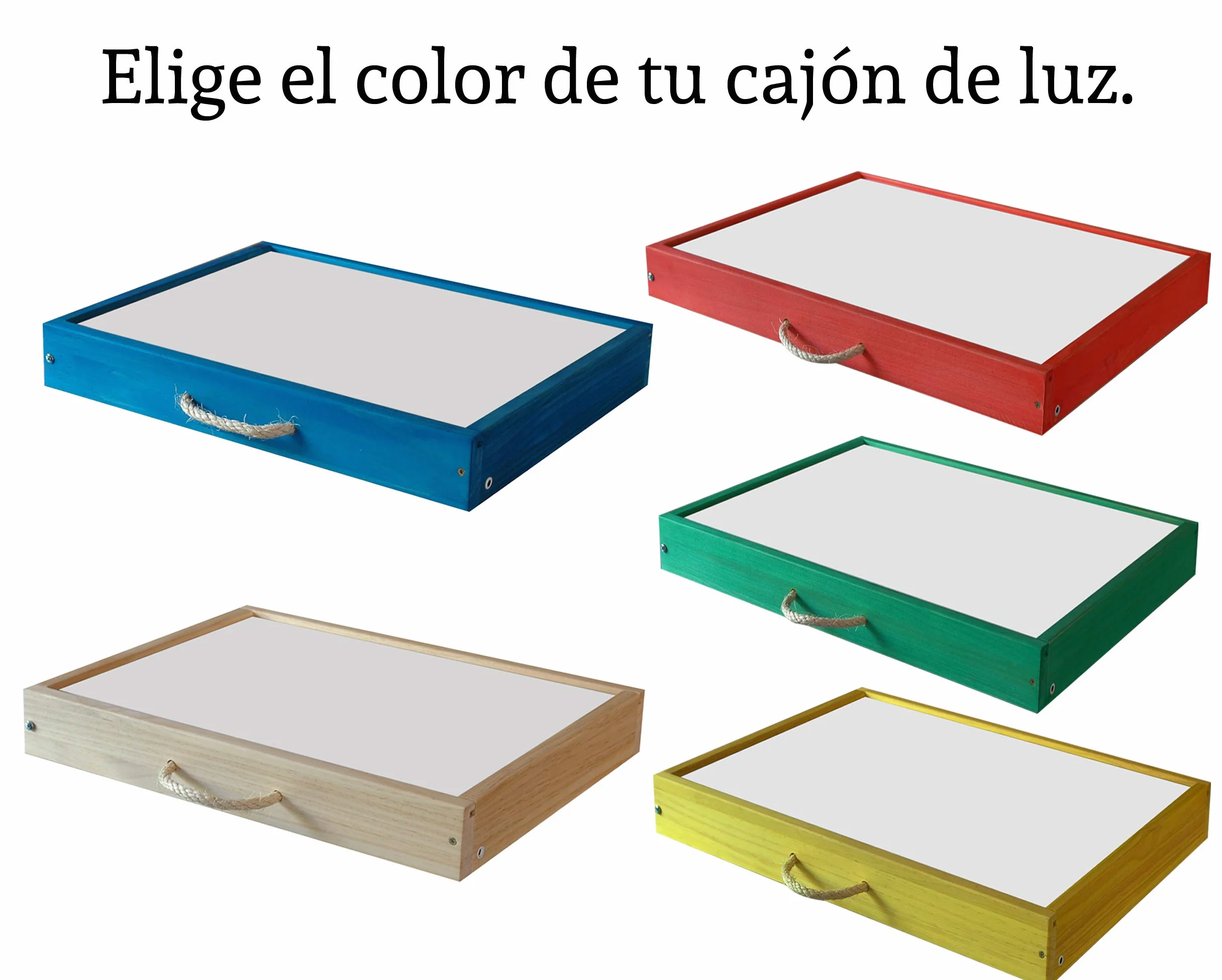 Mesa de Luz Montessori Personalizable Tavolo Luminoso con Manuale di attività Certificato CE Scatola Sensoriale per Bambini