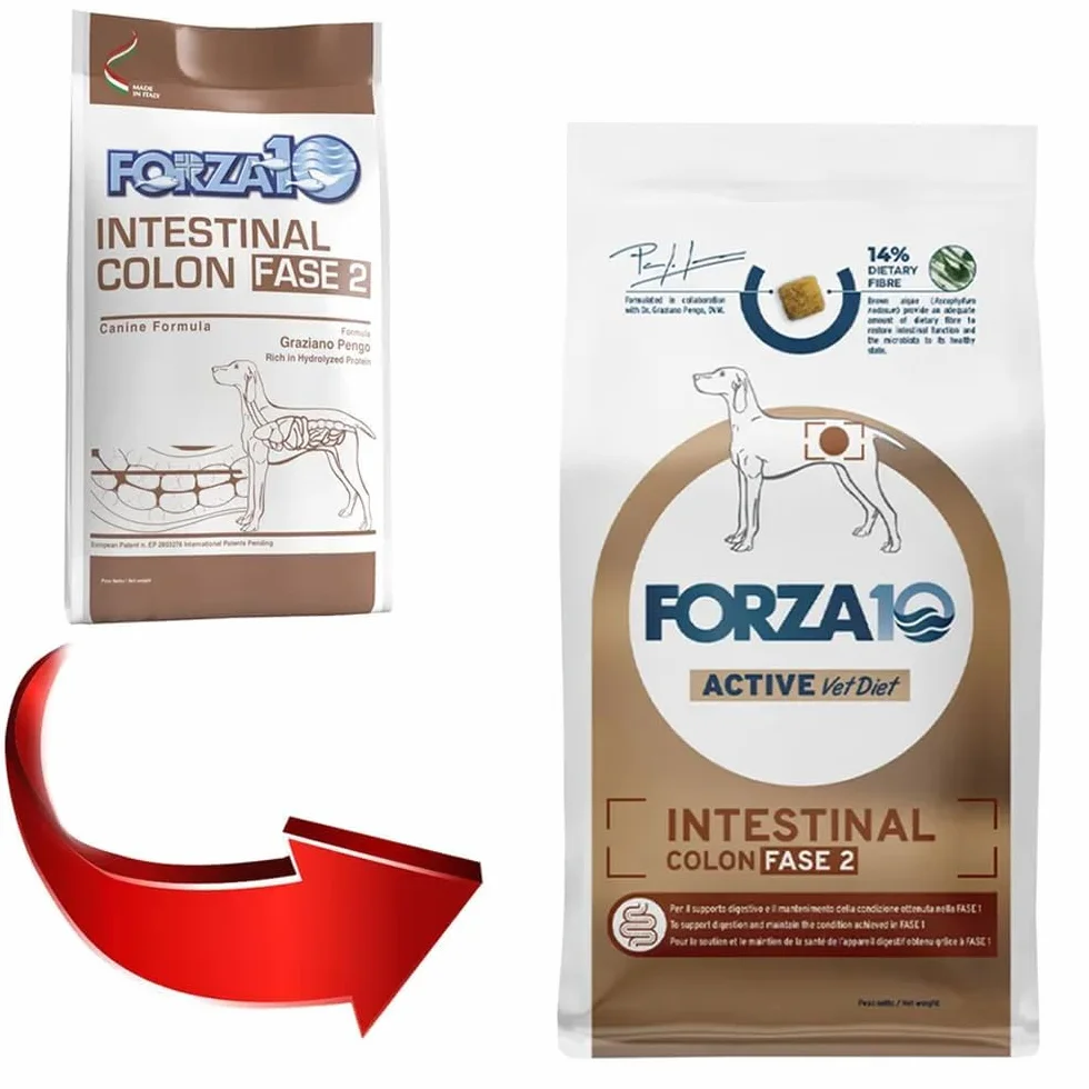 Forza10 Intestinal Colon Fase II Cibo Secco per Cani affetti da gastrite