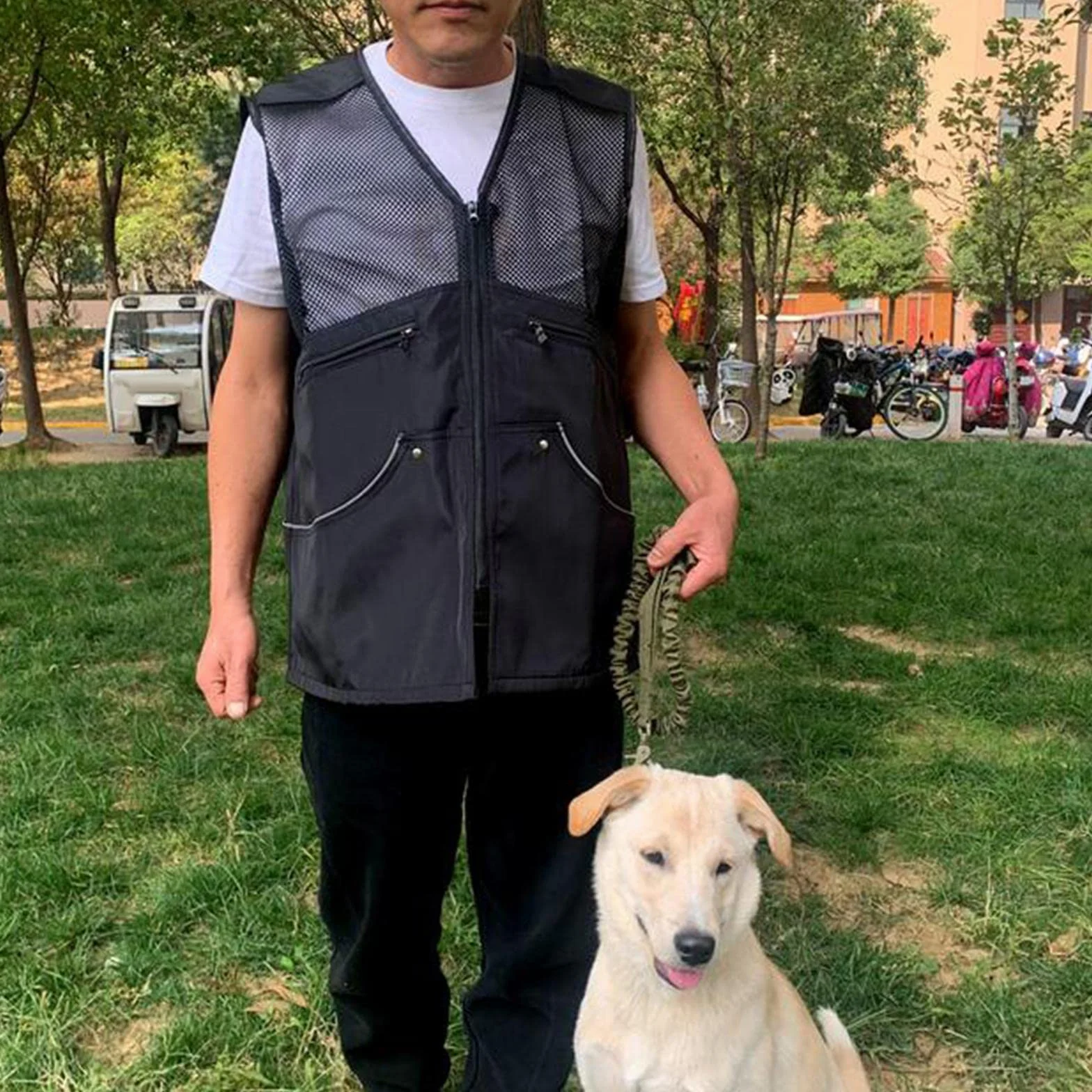 Gilet da addestramento per Cani per conduttori Pratico Gilet da Pesca Giacca da addestramento per Cani per addestramento all'obbedienza di agilità per, Nero, XL