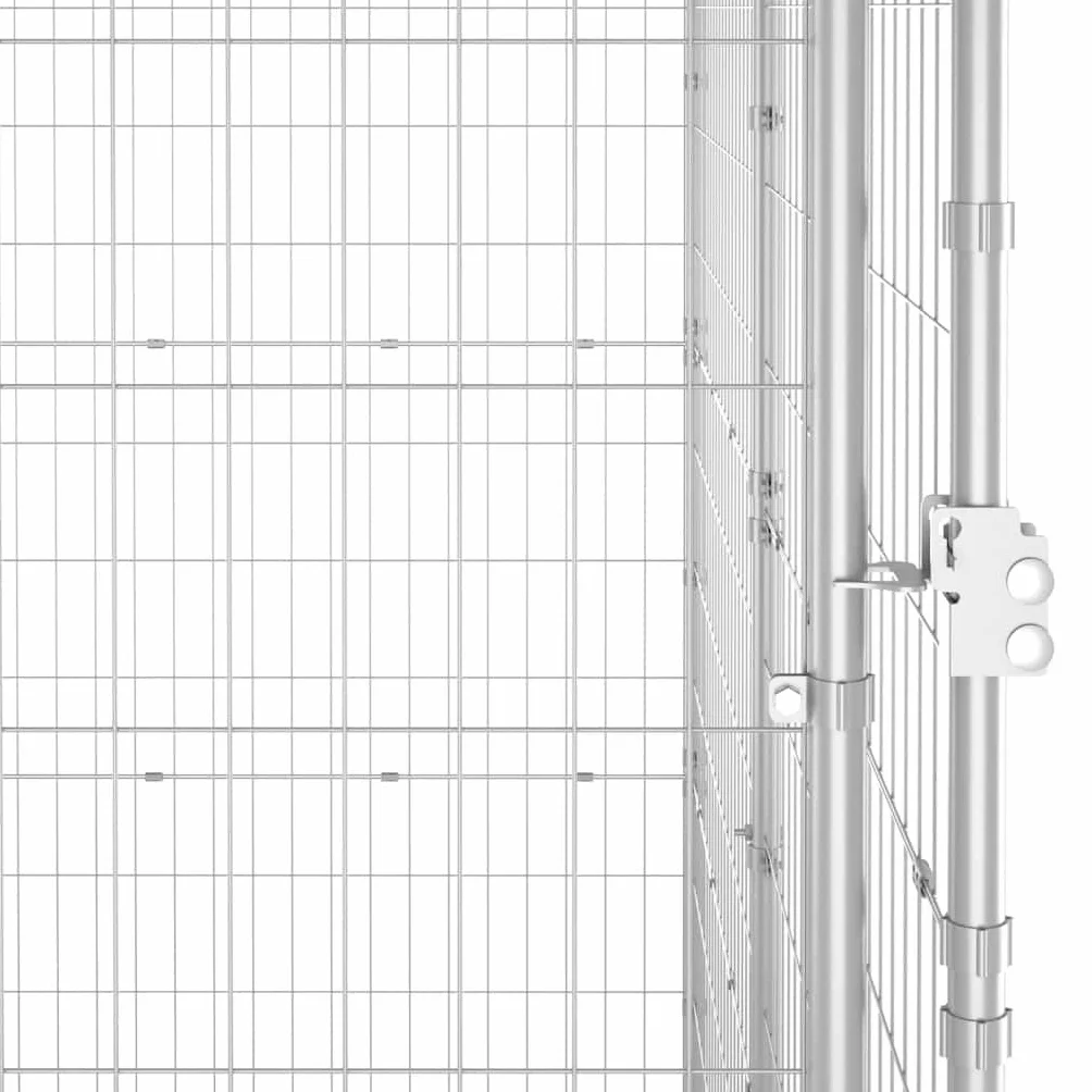 vidaXL Gabbia per Cani da Esterno in Acciaio Zincato 110x220x180 cm