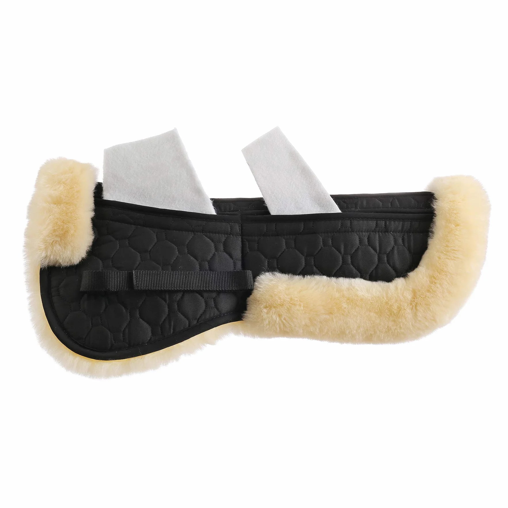 Pelle di agnello, correzione Pad in cotone trapuntato, 4 tasche con inserti in memory foam (pelliccia d'agnello naturale + cotone trapuntato)