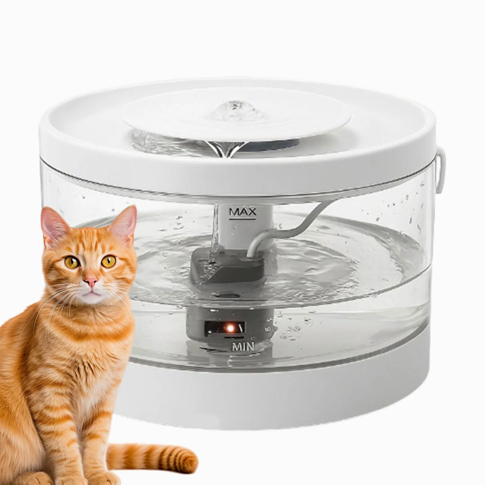 Cat Water Dispenser,Intelligente e Silenziosa con Filtro per Gatti,Erogatore d'acqua automatico per gattini | per Cani Gattini Cuccioli da Interno Casa Soggiorno Angolo