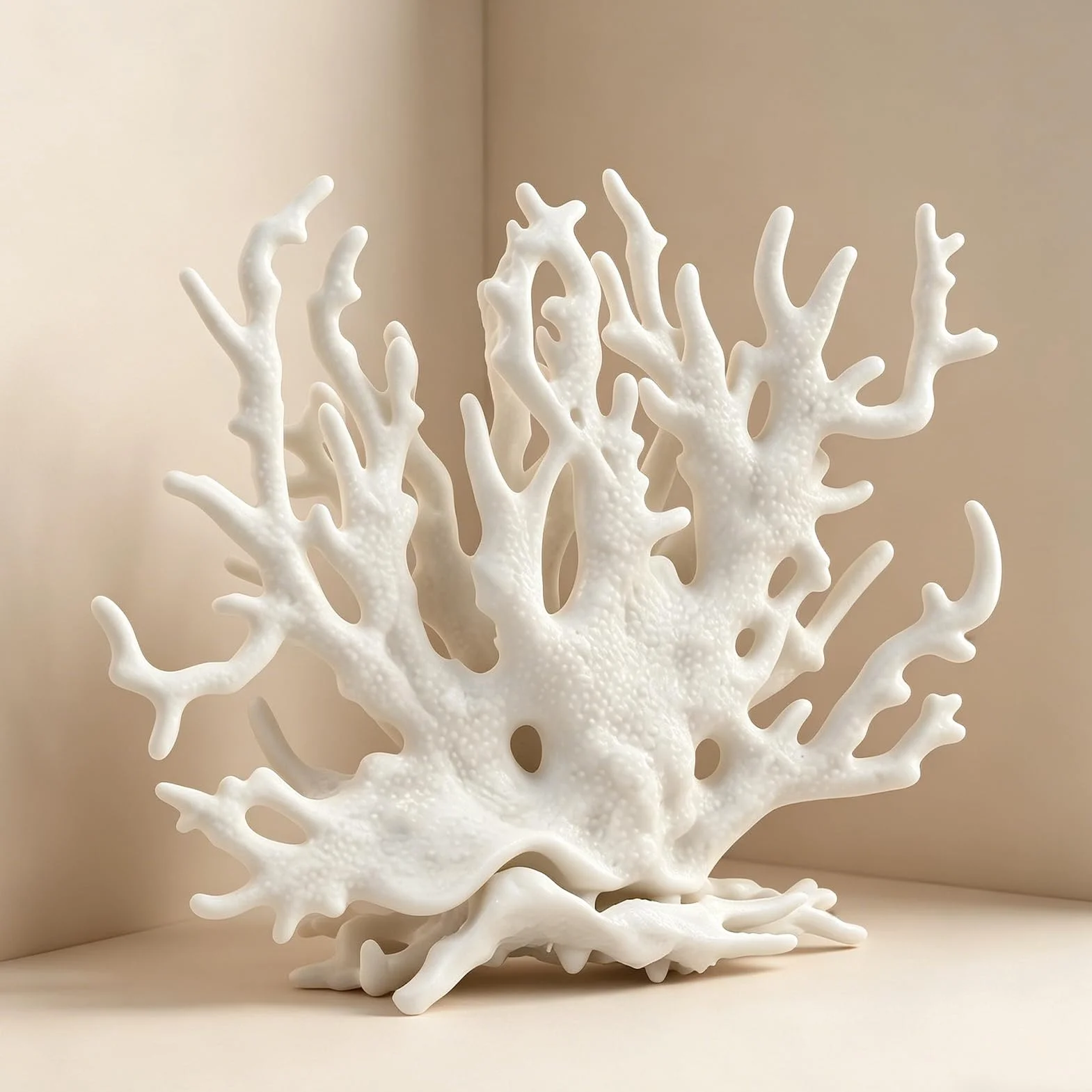 1 decorazione per acquario, corallo finto di gamberetti, acquario e pianta d'acquario, adatto per acquari di piccole e medie dimensioni (bianco)
