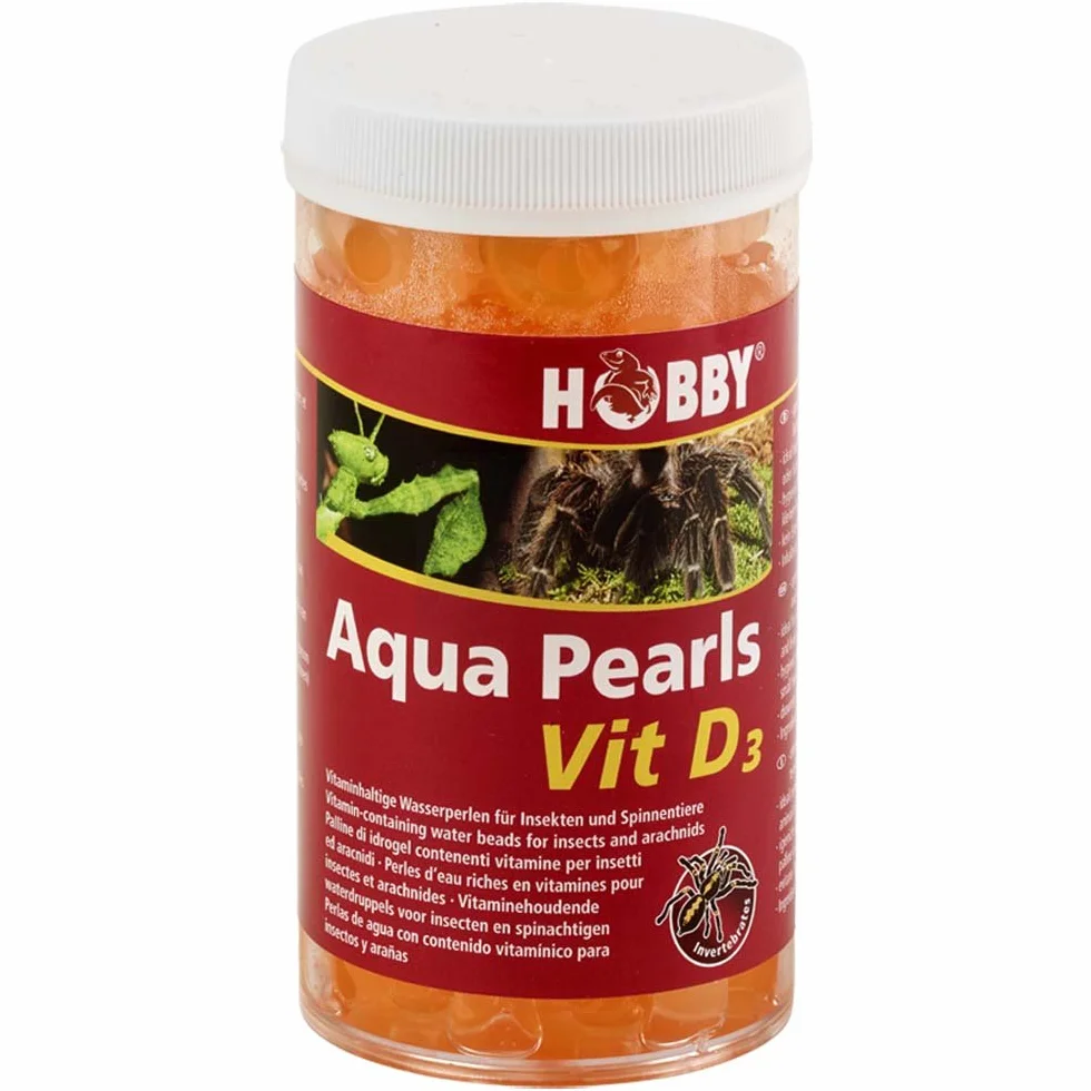 Hobby Terraristik Aqua Pearls Vit D3, 170 g, Perle d'Acqua contenenti vitamine, Serbatoio Acqua per terrari, per Ragni, Insetti e Insetti, Sicuro e produttivo, Accessorio per terrario