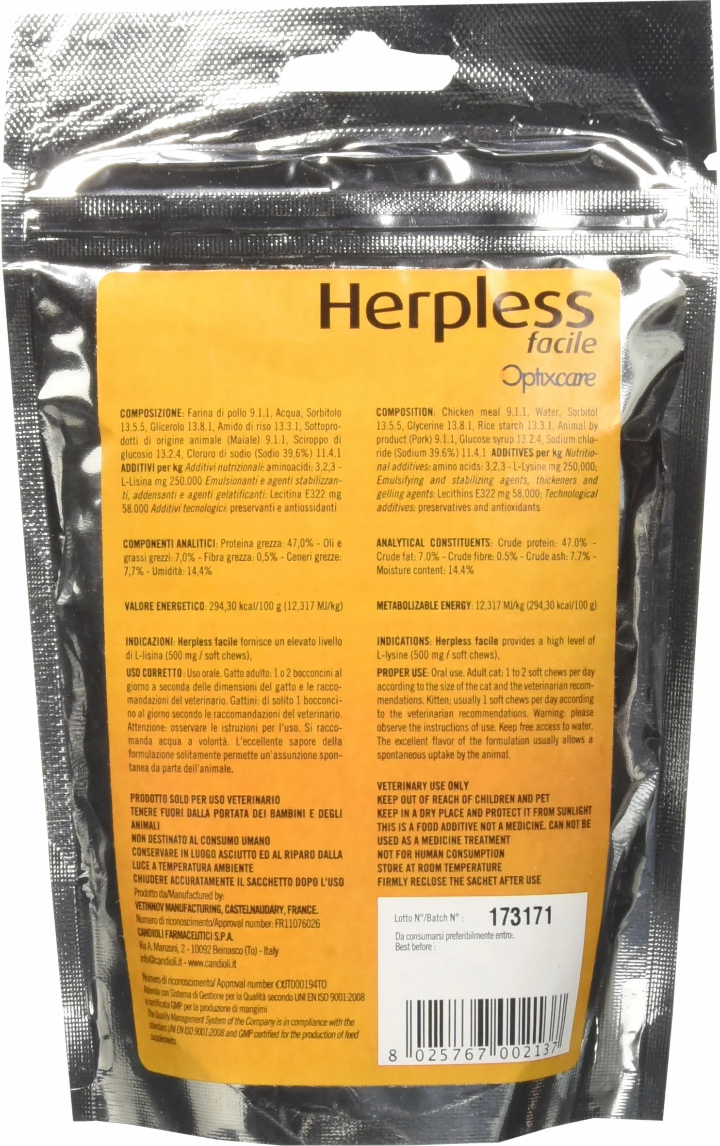 Candioli Herpless Facile - Polvere - 60 g