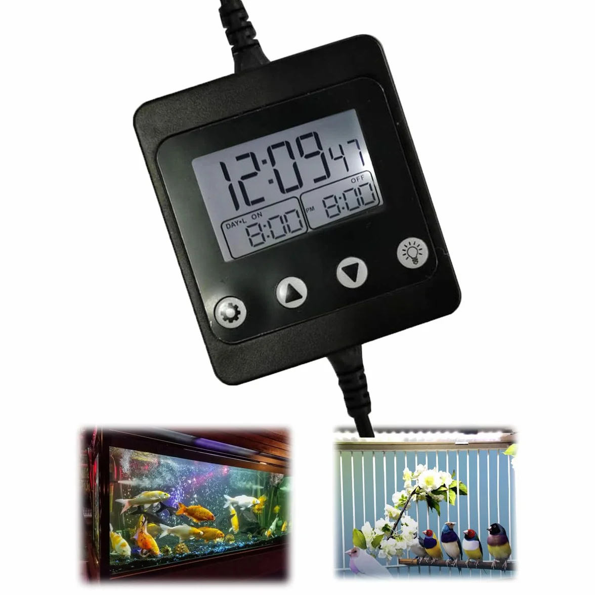 Timer dell'Acquario, Centralina Alba Tramonto, Illuminazione Acquario Luce Timer Fish Tank Light Controller Digitale Dimmer,Utilizzato Anche Come Modulatore Di Luce,Memoria