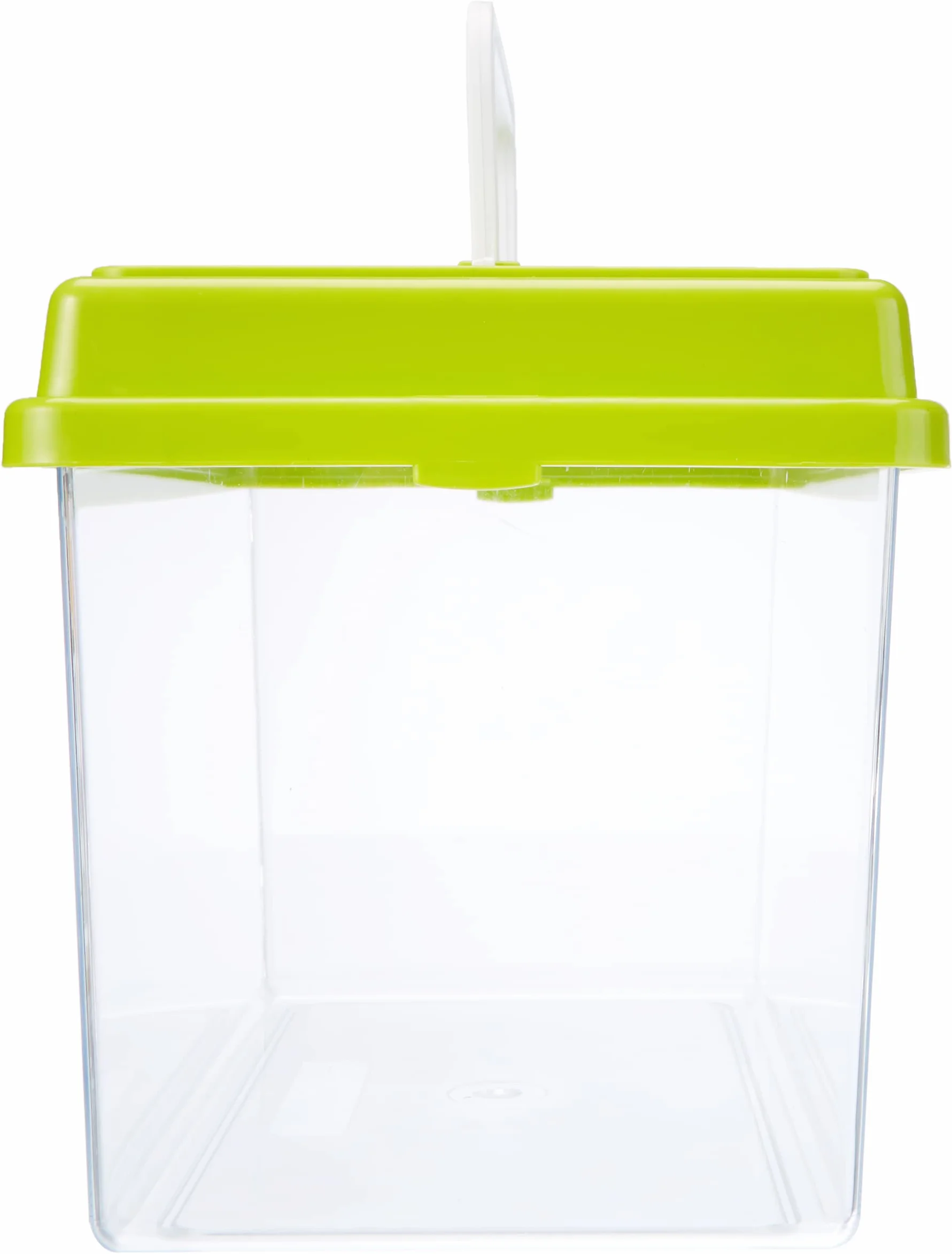 Ferplast Acquario in plastica per pesci GEO MEDIUM Vasca 2,5 L Contenitore per piccoli animali acquario terrario insetti tartarughe, Maniglia per facile trasporto, 23,2 x 15,3 x h 16,6 cm Verde