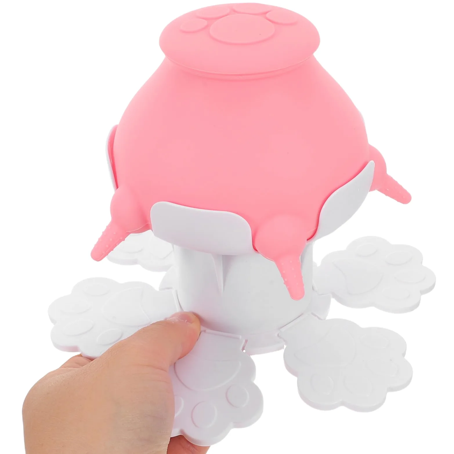 TOYANDONA Biberon per Gattini e Cuccioli Regolabile in Altezza Alimentazione Naturale in Silicone Leggero Set per Allattamento e Abbeveraggio Multiplo per Animali Domestici Giovani
