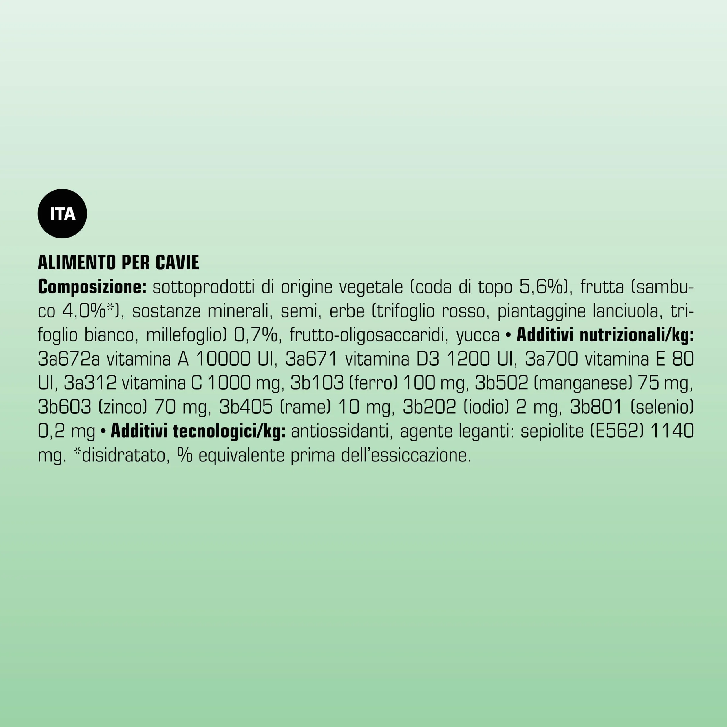 VERSELE-LAGA - Complete Cavia - Alimento estruso “tutto in uno” ricco di fibre per porcellini d’Indi 3 kg