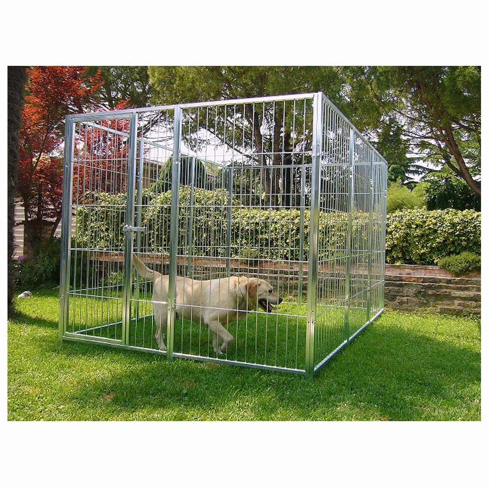 Pannelli Zincati Zincatura Elettrolitica Recinzioni Box Cani Animali Esterno da Giardino Canili Cantieri Depositi Facile Montaggio Componibile (Pannello 100x180h)