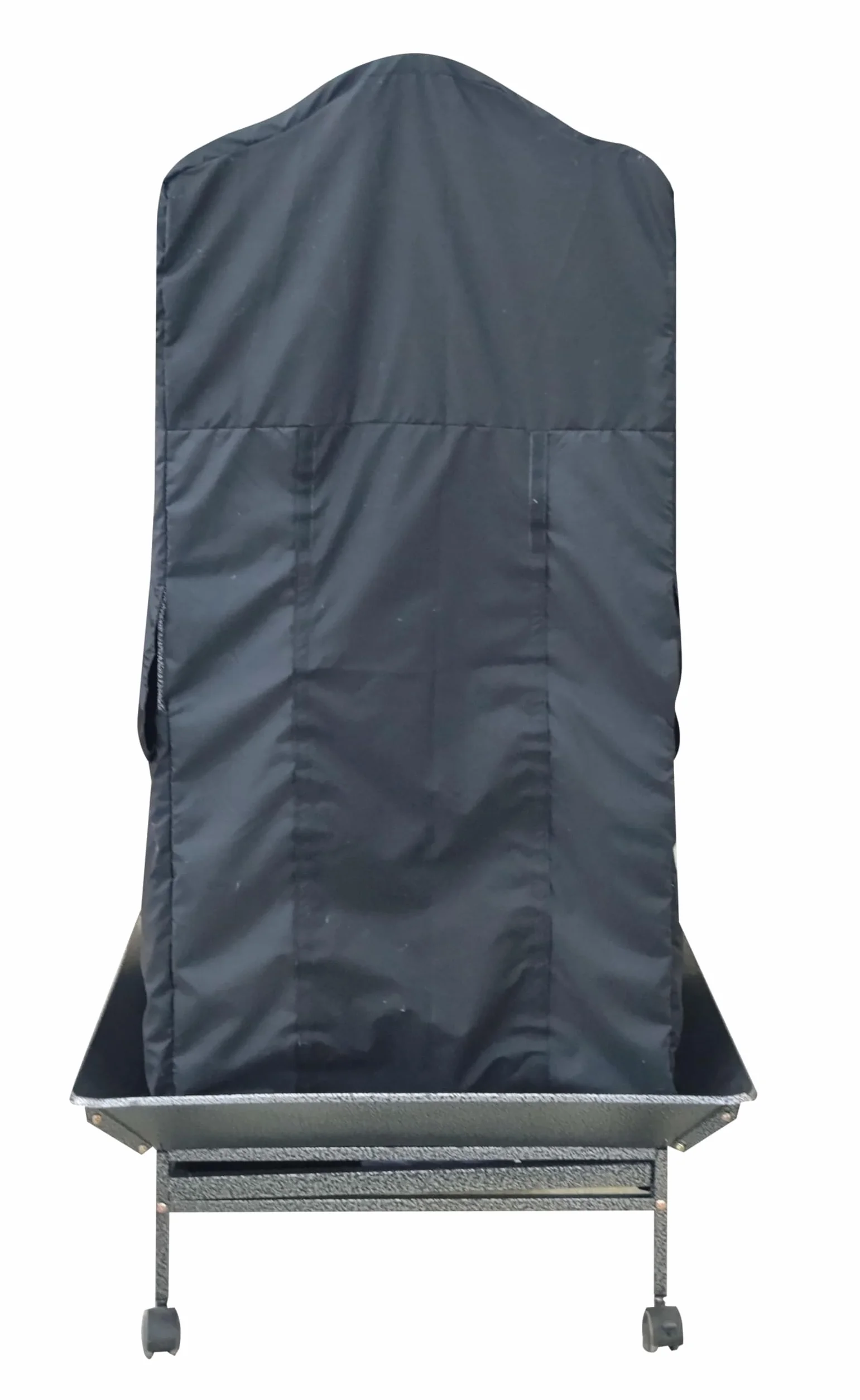 Pet's Solution - Telo Copertura Nero per Gabbia Pappagalli con Tetto Onda e Misura Interna da 61,5x57,5x121h cm, Ideato per Favorire il Riposo dei Volatili