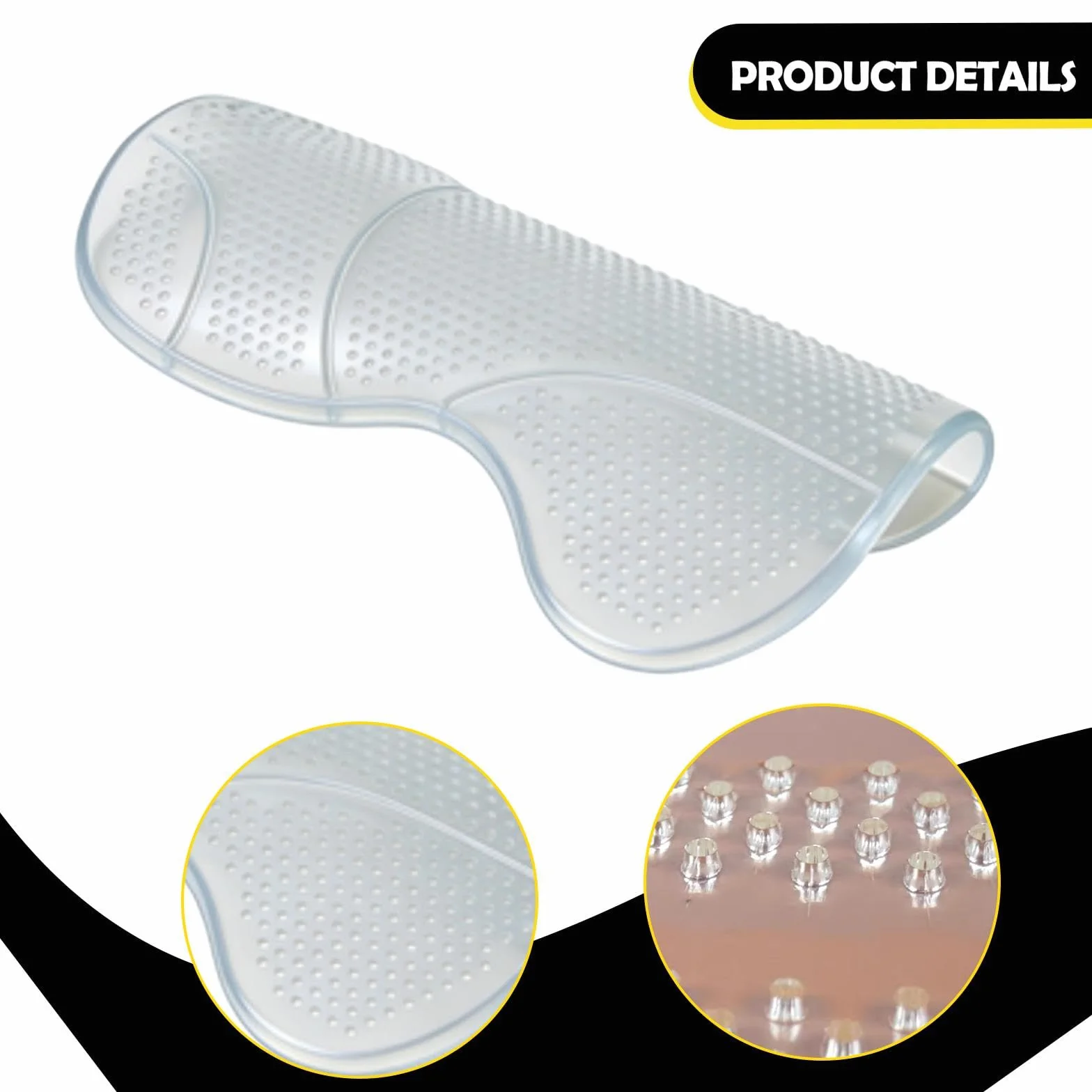 harayaa Sottosella Cavallo Ammortizzante in Gel Silicone Pad Antiscivolo Equitazione Traspirabilità Elevata per Passeggiate Trail Universale per Selle, Bianco Chiaro
