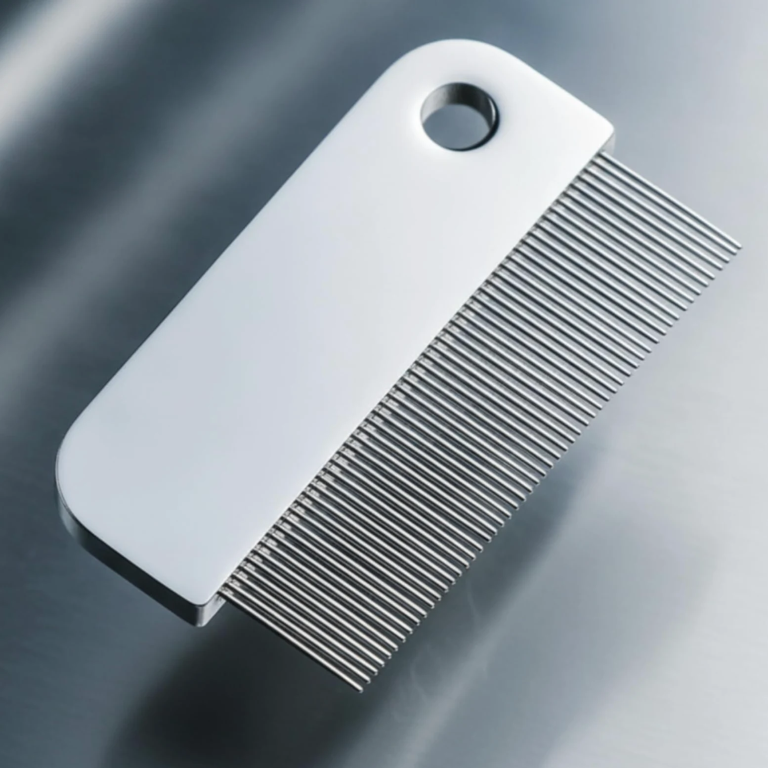 Mini Pettine Viso per Animali Pettine Toelettatura Pettine Dettagli Pettinino Metallo in Alluminio Controllo Preciso Zone Sensibili Occhi Orecchie Adatto per Casa Viaggio Toelettatura Professionale