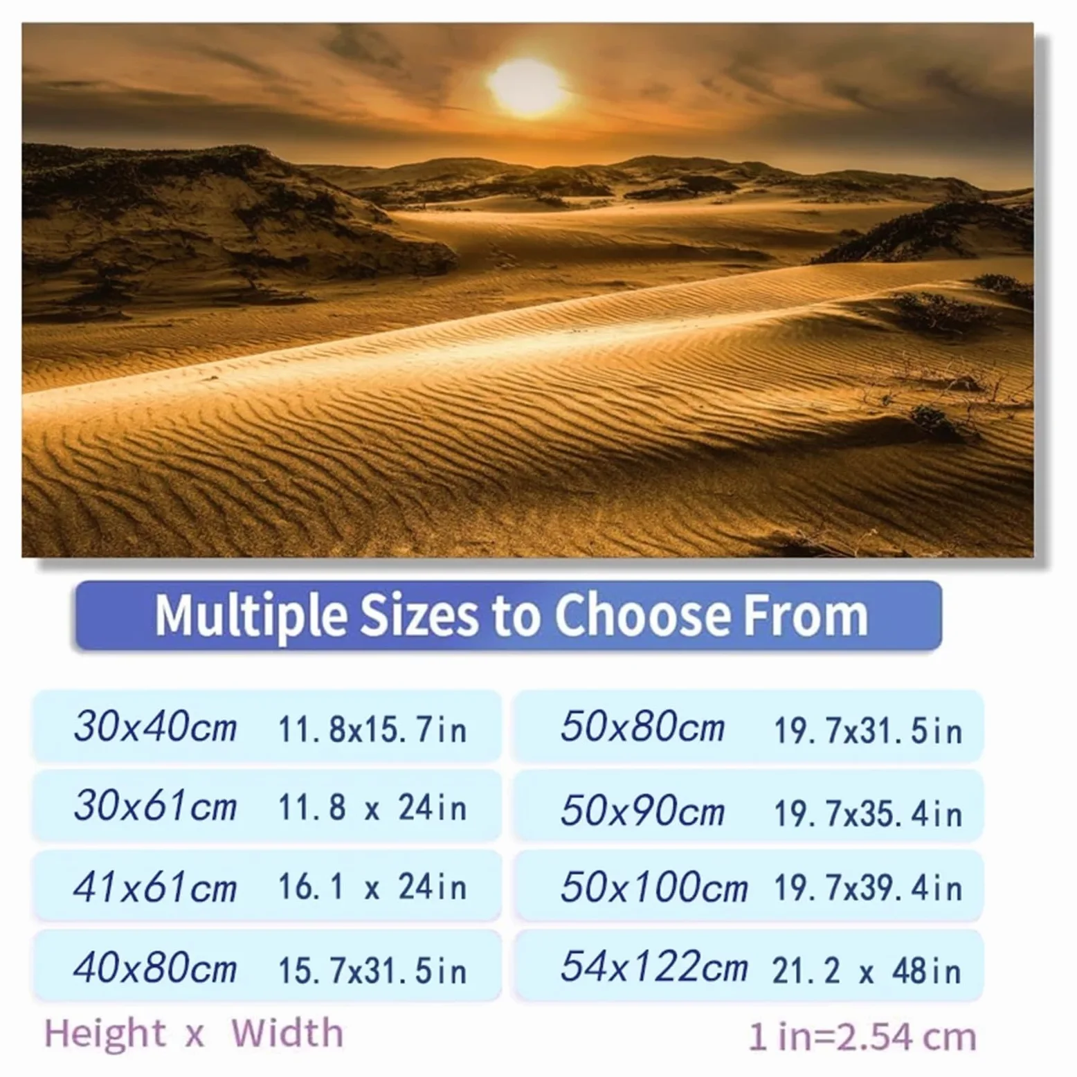 Sfondo Adesivo for Acquario, Sfondo Poster, Decorazione for nel Deserto, Carta da Parati autoadesiva(50x100cm)