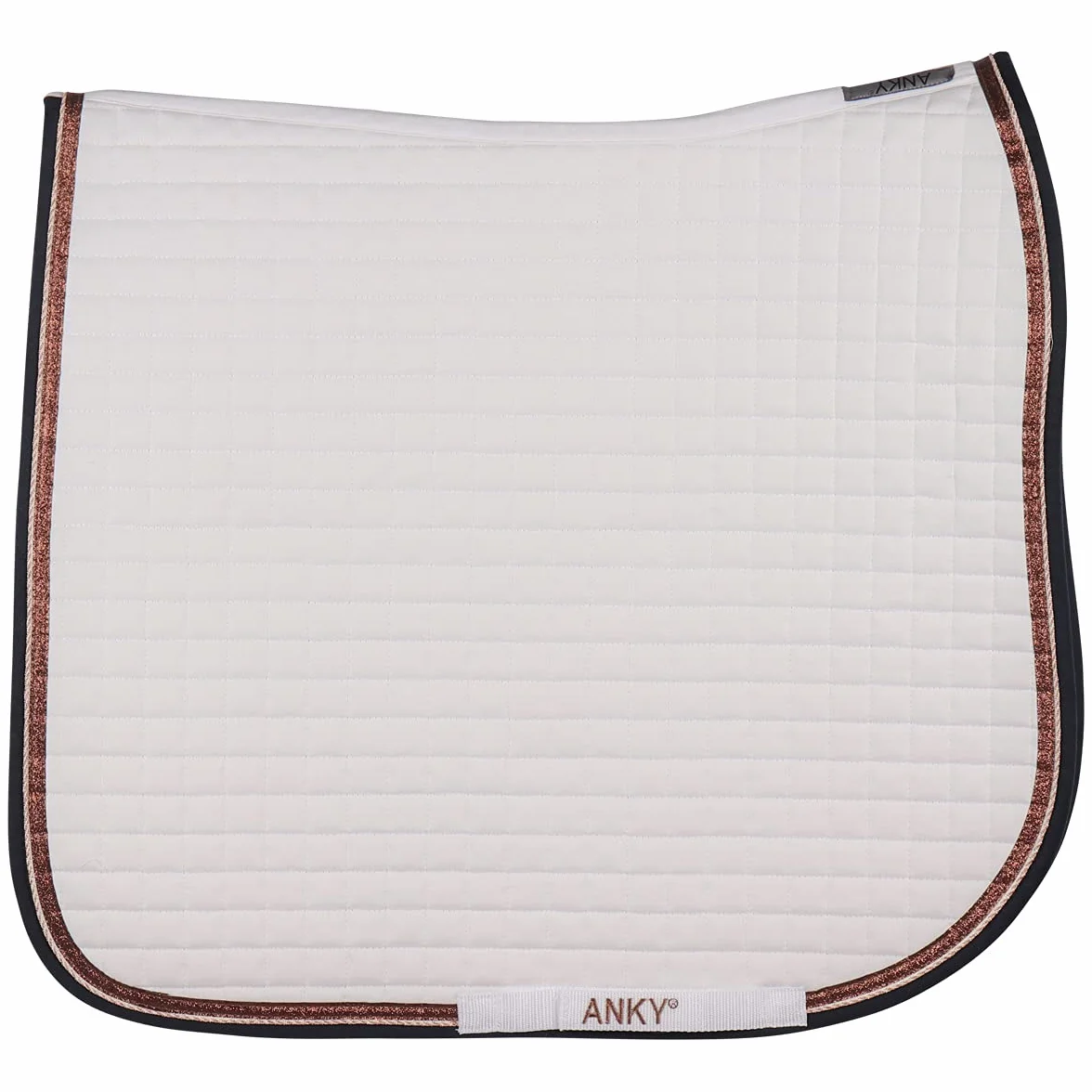 Anky Selle Pad Limited Edition Cotton Twill in Size: Dressage Full (EU). - Bianco - Dressage Full