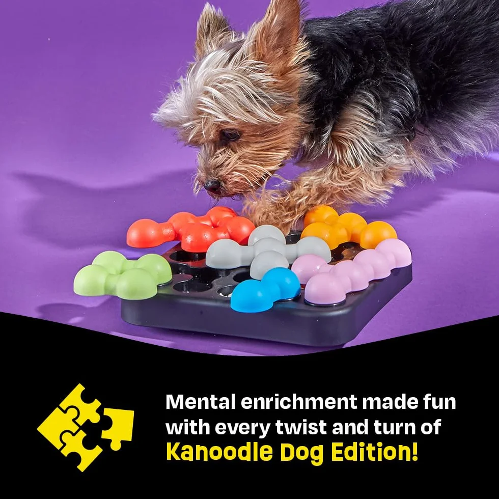 Brightkins Kanoodle Dog Edition – puzzle interattivo per cani intelligenti – gioco mentale antistress – resistente e compatto – ideale per snack e stimolazione