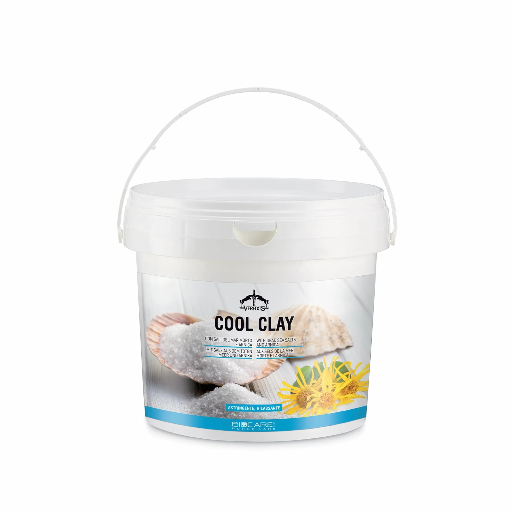 Veredus, Cretata per cavallo Cool Clay, una confezione di cretata con Sali del mar morto e arnica - formato da 2500gr