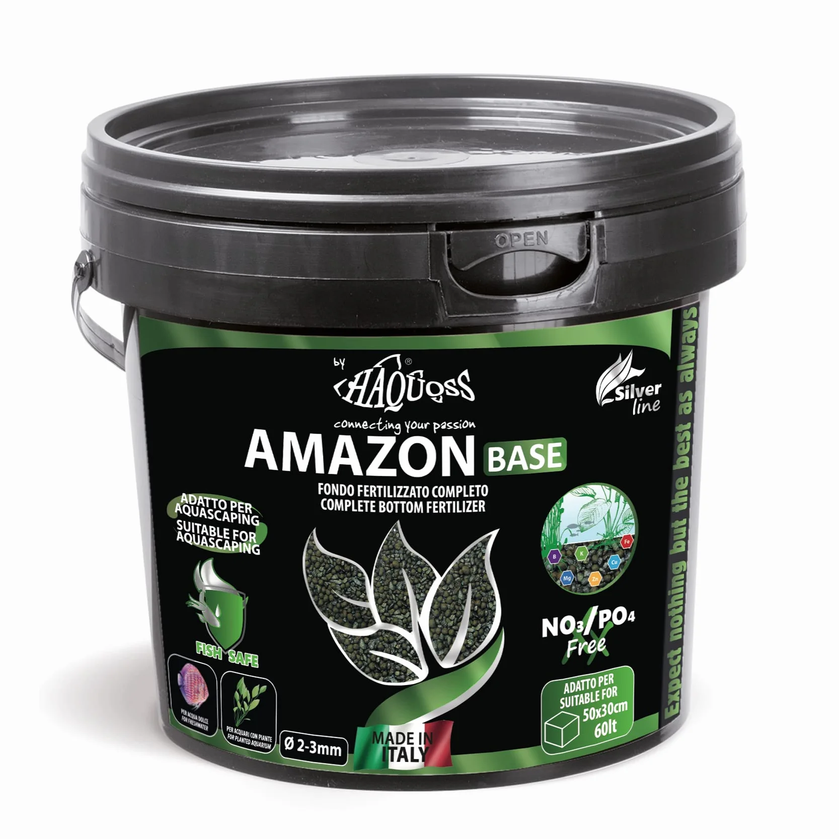 Haquoss Amazon Base Sabbia Acquario, 5lt/7Kg