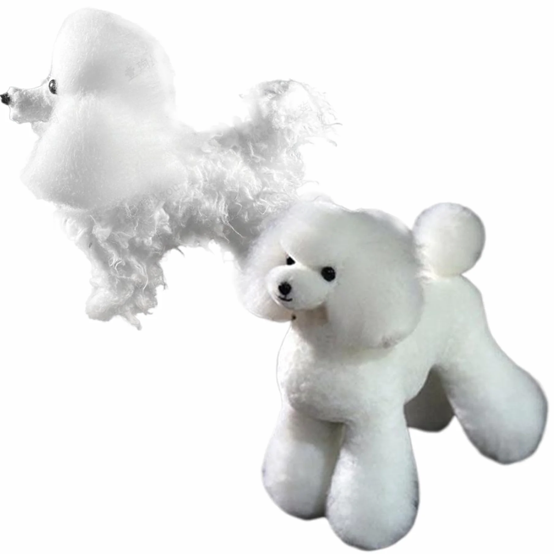 Mannequin per Cani di Toelettatura, Parrucca Morbida per Cani, Materiale di Toelettatura per Animali Piccoli