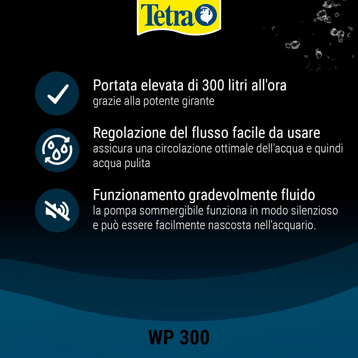 Tetra WP Pompa per Acquari di 10-80 L