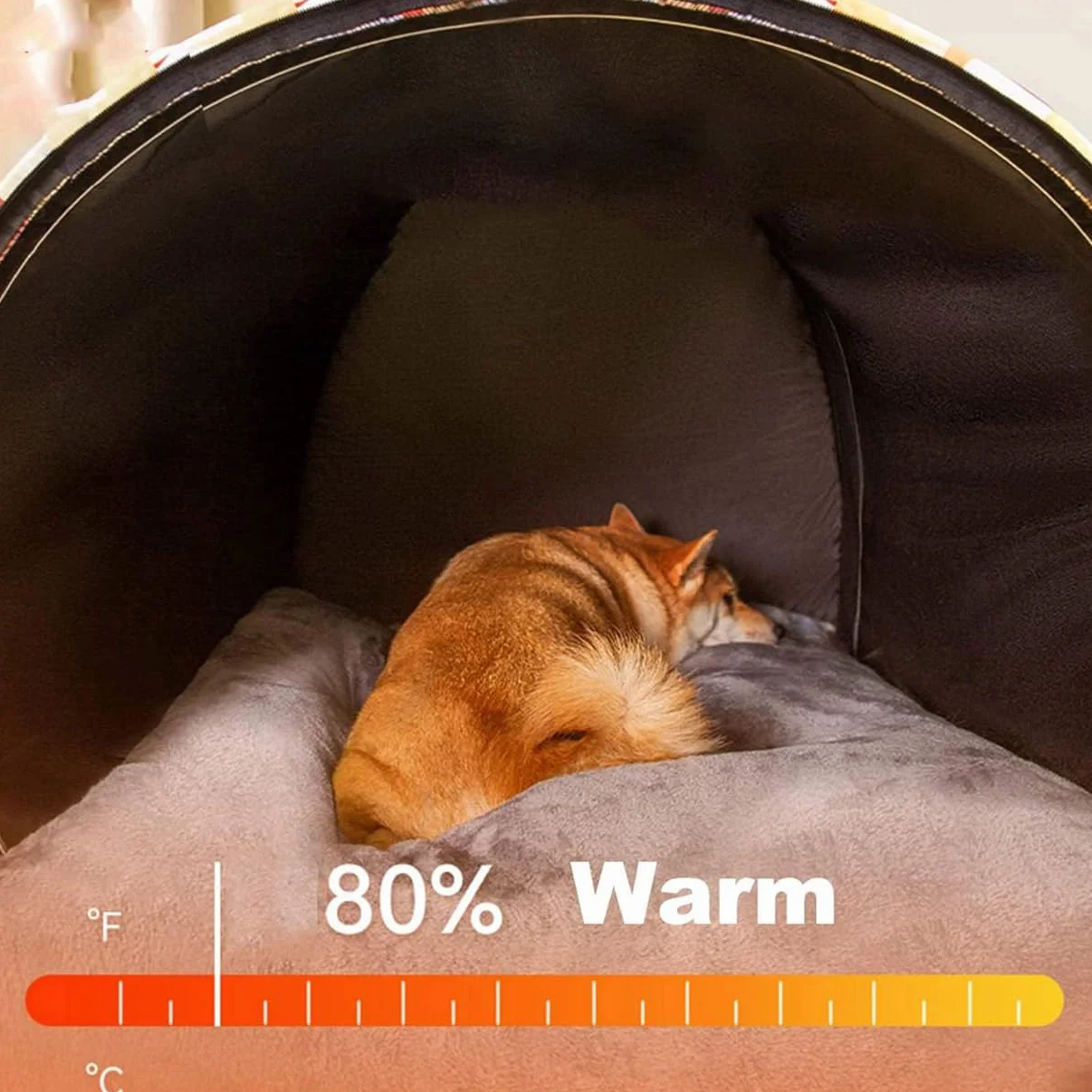 Cuccia per Cani Extra Large, Lussuosa Cuccia per Cani di Taglia Grande, XL Cuccia per Cani Grande Letto per Cane Rifugio per Gatti per Cani di Taglia Grande e Media, Interno Esterno (XL(75