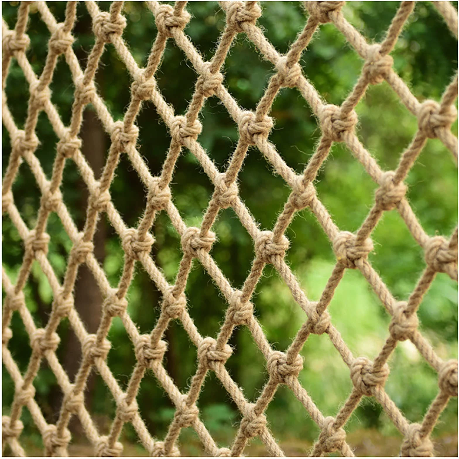 Rete Tessuta A Mano, Rete di Corda, Rete di Sicurezza, Larghezza della Rete 10 Cm, Spessore della Corda 6 Mm, Varie Dimensioni Sono Disponibili(Size:2x2m)