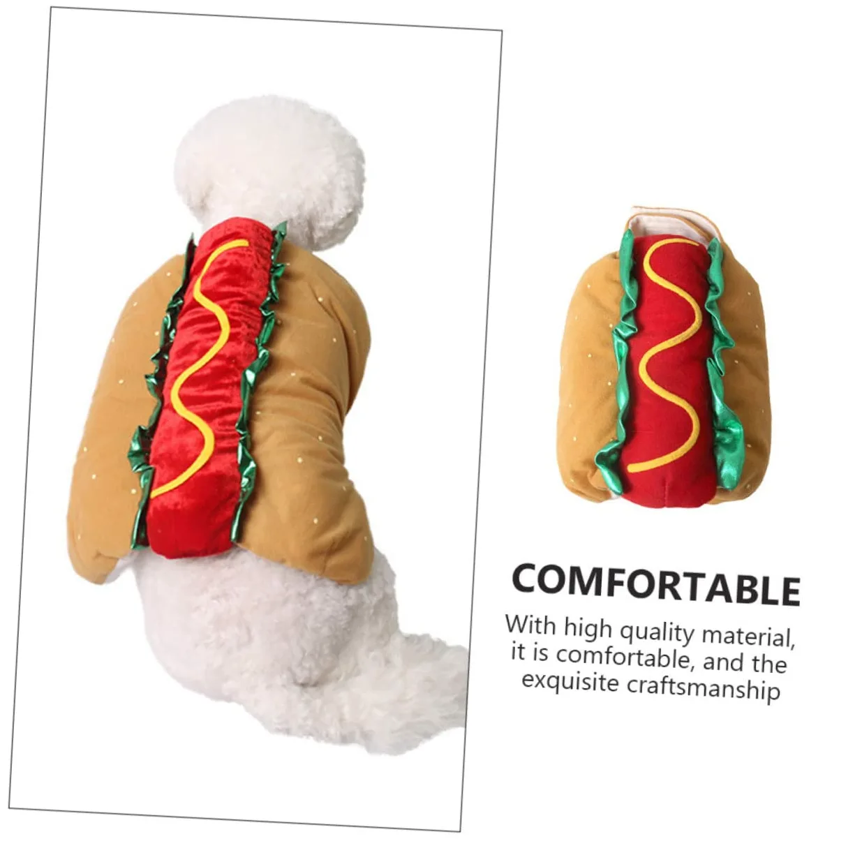 1pezzi Costume Decorativo per Animali Domestici Indossabile per Cani e Gatti Materiale di Adatto per Feste e Decorazioni Natalizie
