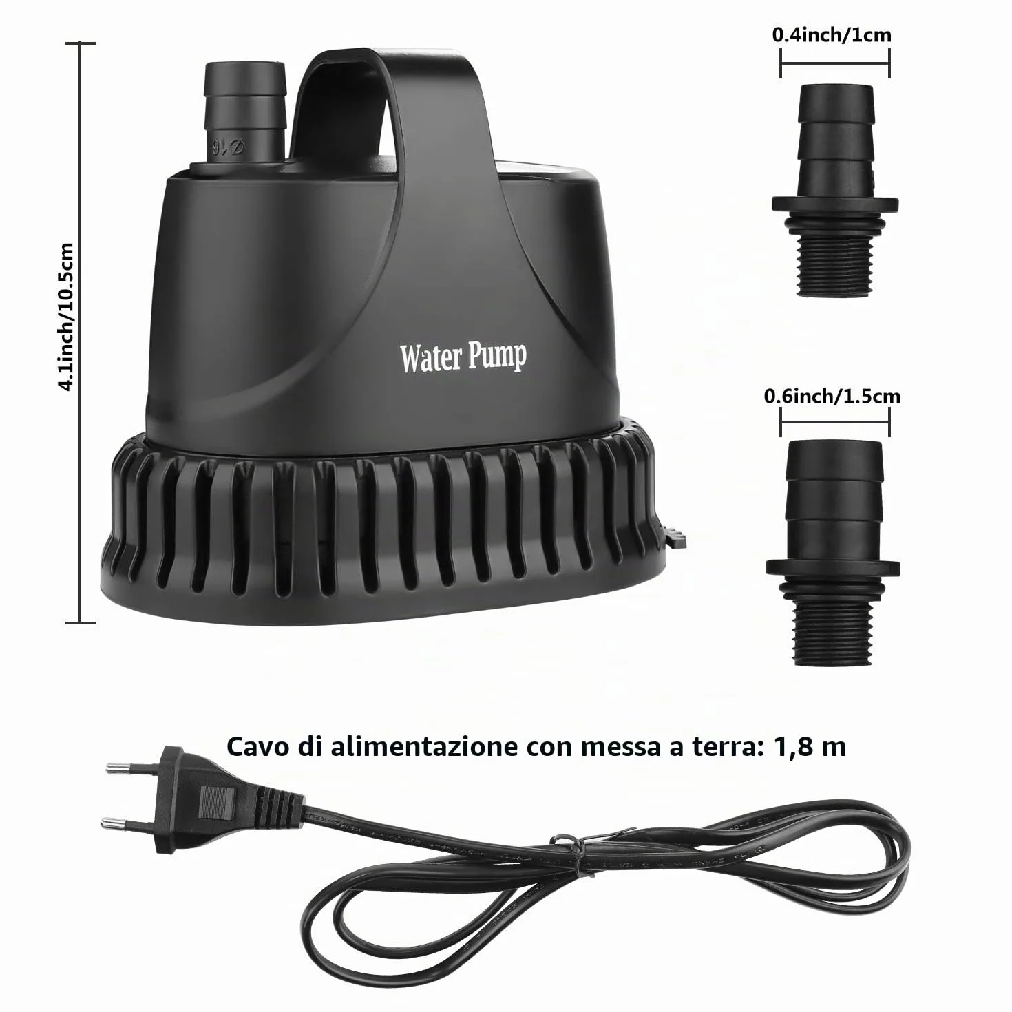 NO.17 Pompa ad Acqua Sommergibile 20W, 1200 L/H Pompa per acquario Pompa per stagno ultra-silenziosa subacquea per stagno, acquario con fontana da giardino