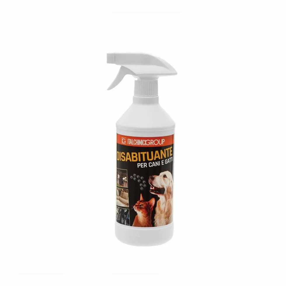 ITALCHIMICI GROUP Disabituante Spray Anti urina Pipi per Cani e Gatti, Uso da Interno ed Esterno, Repellente per Animali Domestici 750 ML